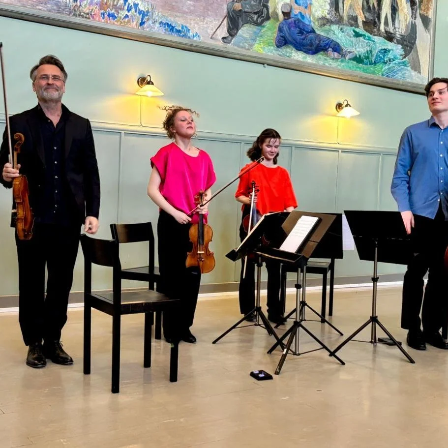 Happy musicians equals happy listeners 🎻✨

Today our young instrumentalists perform with their mentors in a chamber music concert combining modern gems with a Romantic masterpiece 🎶 

Programme:
O. Golijov: Last Round (14&rsquo;)
J. Montgomery: Str