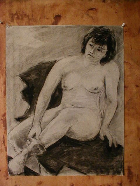 charcoal, 19" x 26"