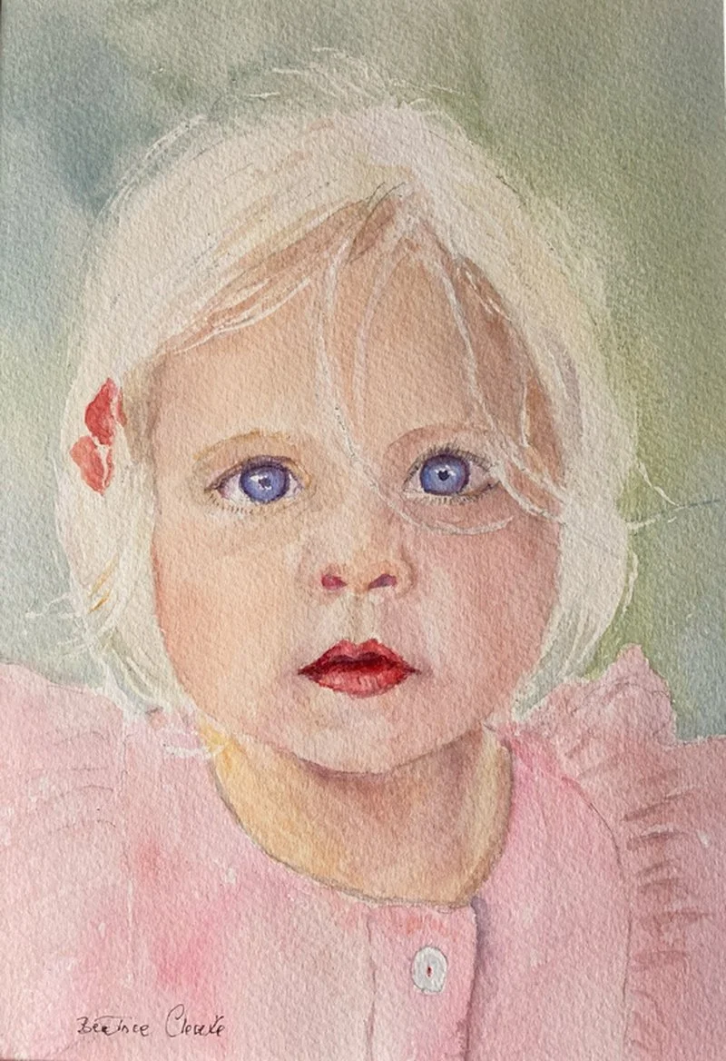 New watercolour of a toddler