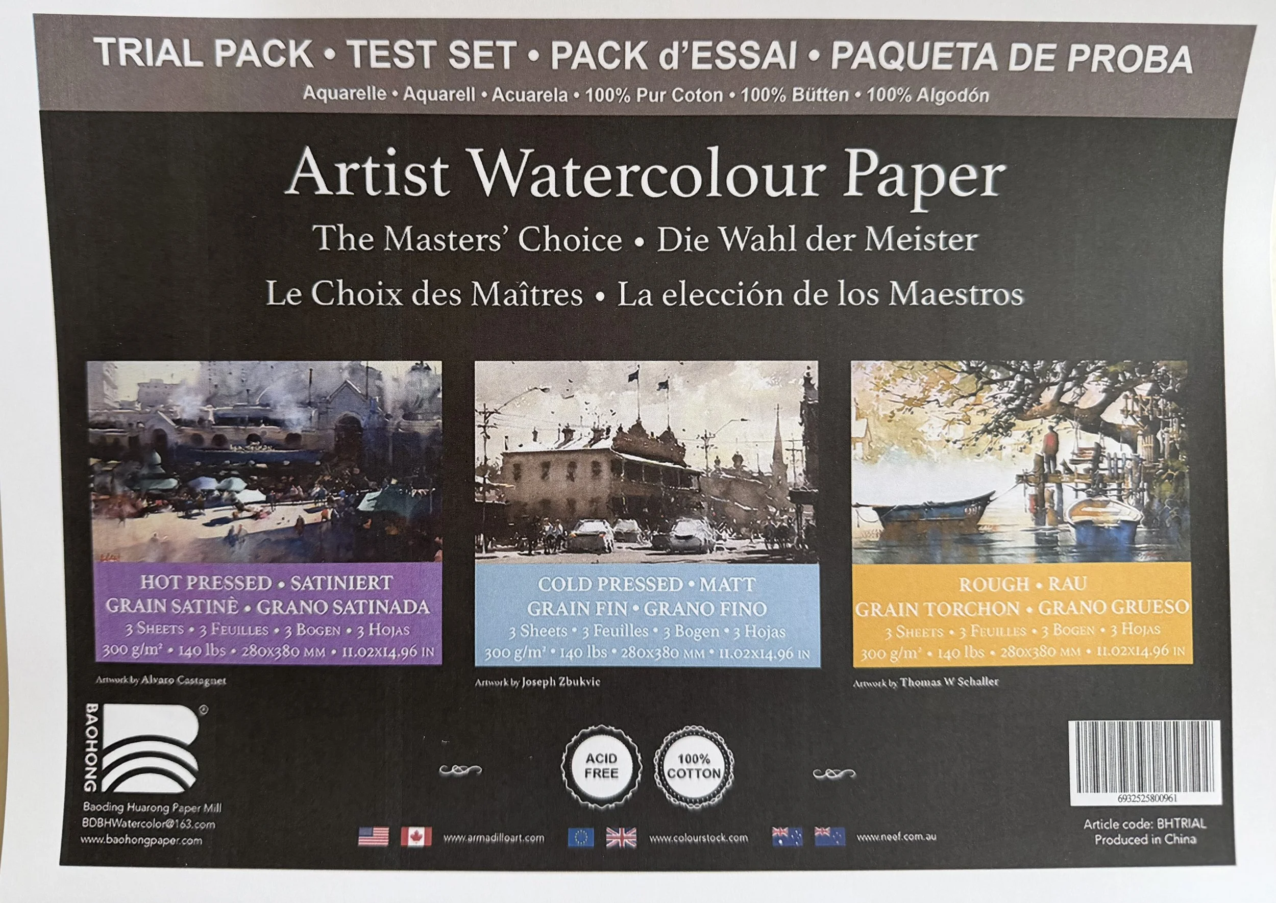 Watercolour paper Baohong 