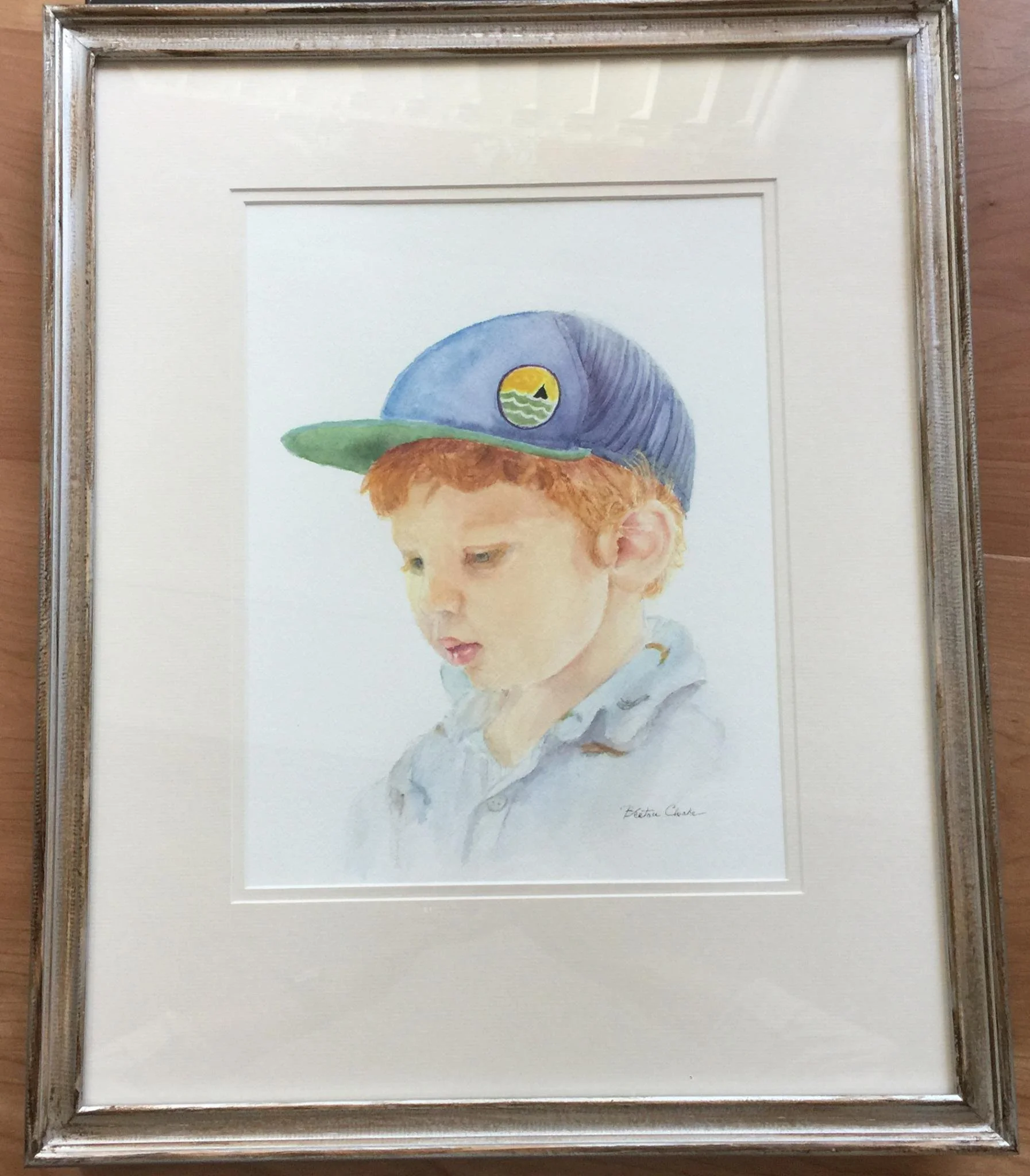 How I painted a watercolour portrait.   