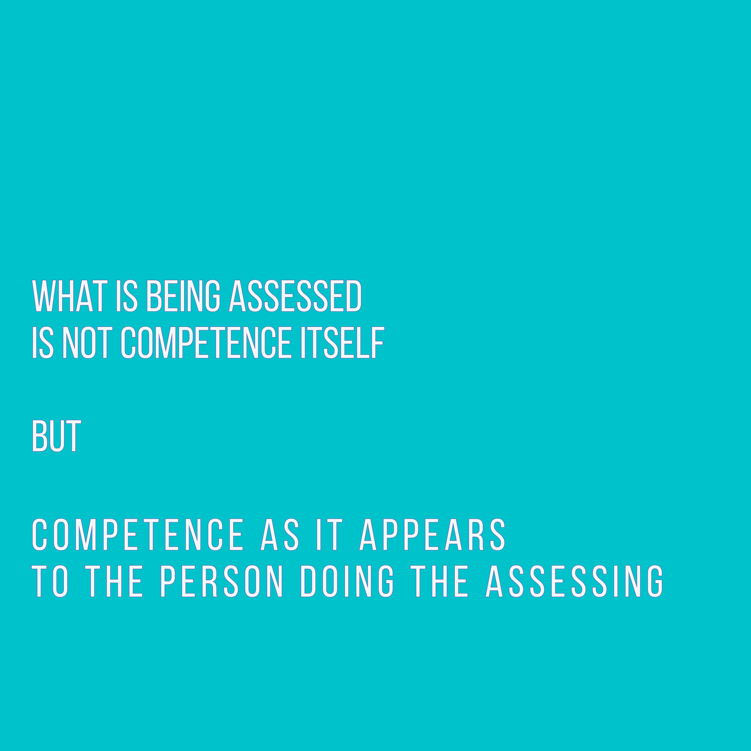 The Problem with Competence