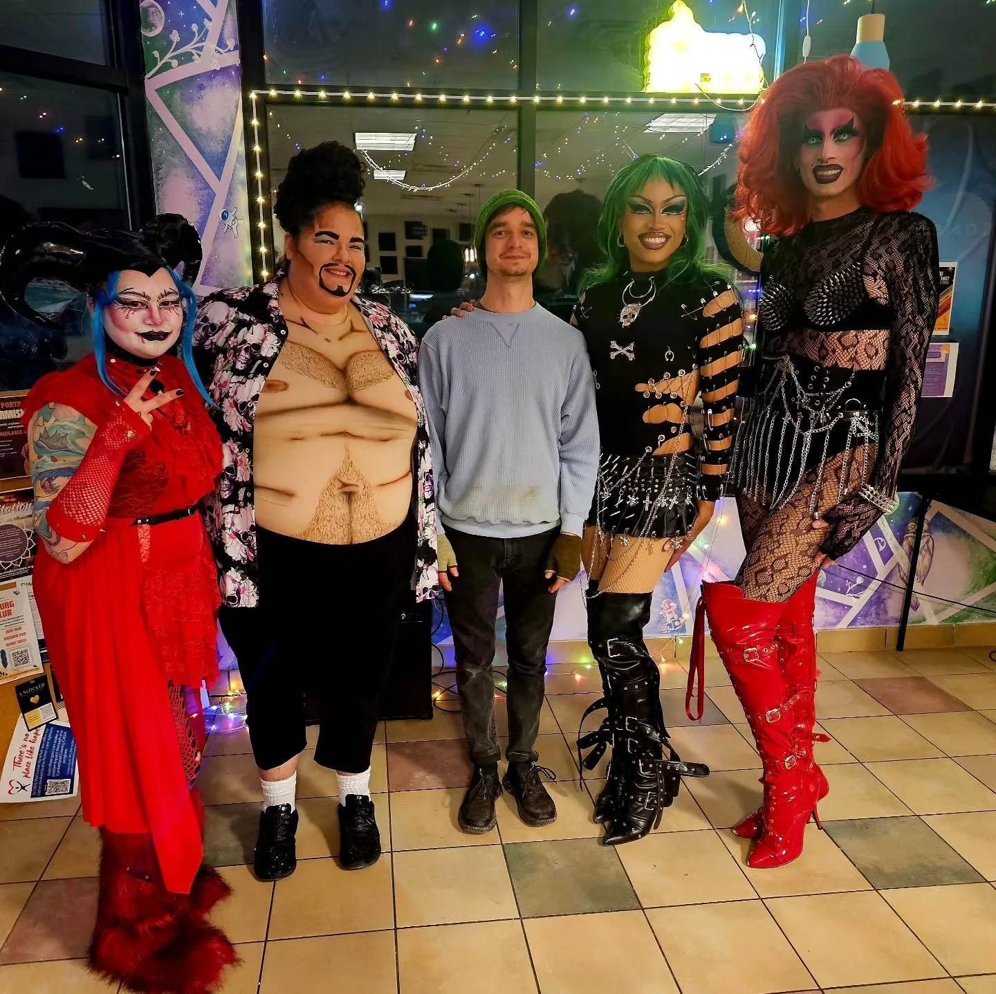 get up to get down 💚

we love our drag family 👑 
your performances are always fun, fierce &amp; freeing 💚

we love our local music scene 🎤
we need diy now more than ever, and thanks to you, it's alive &amp; well 🎸

we love our gamers, and semi-w