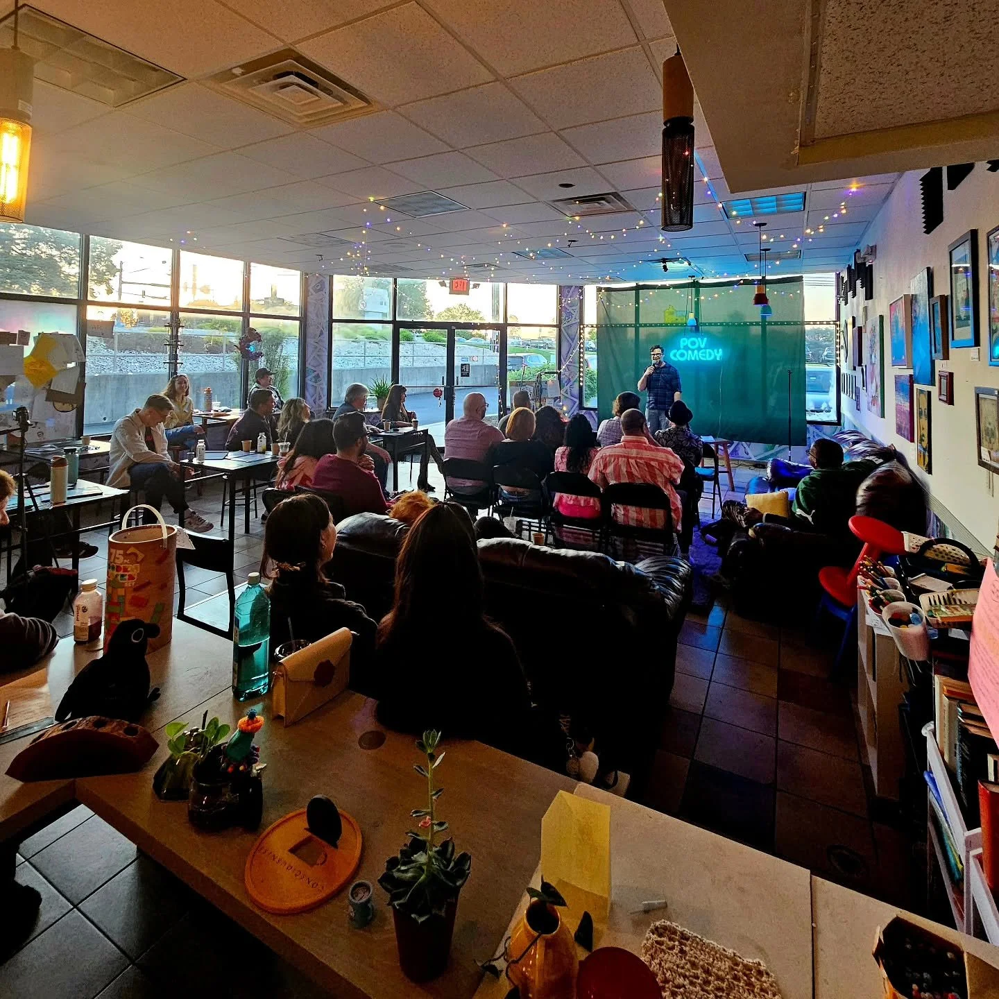thrill of the arts 💚

open mic, our first comedy show with POV Comedy &amp; a mother's day metal show made for a super exciting weekend 🎤😆🎵

thank you to everyone who came out Friday, to @smyleitskyle for bringing comedy to consciousness &amp; @p