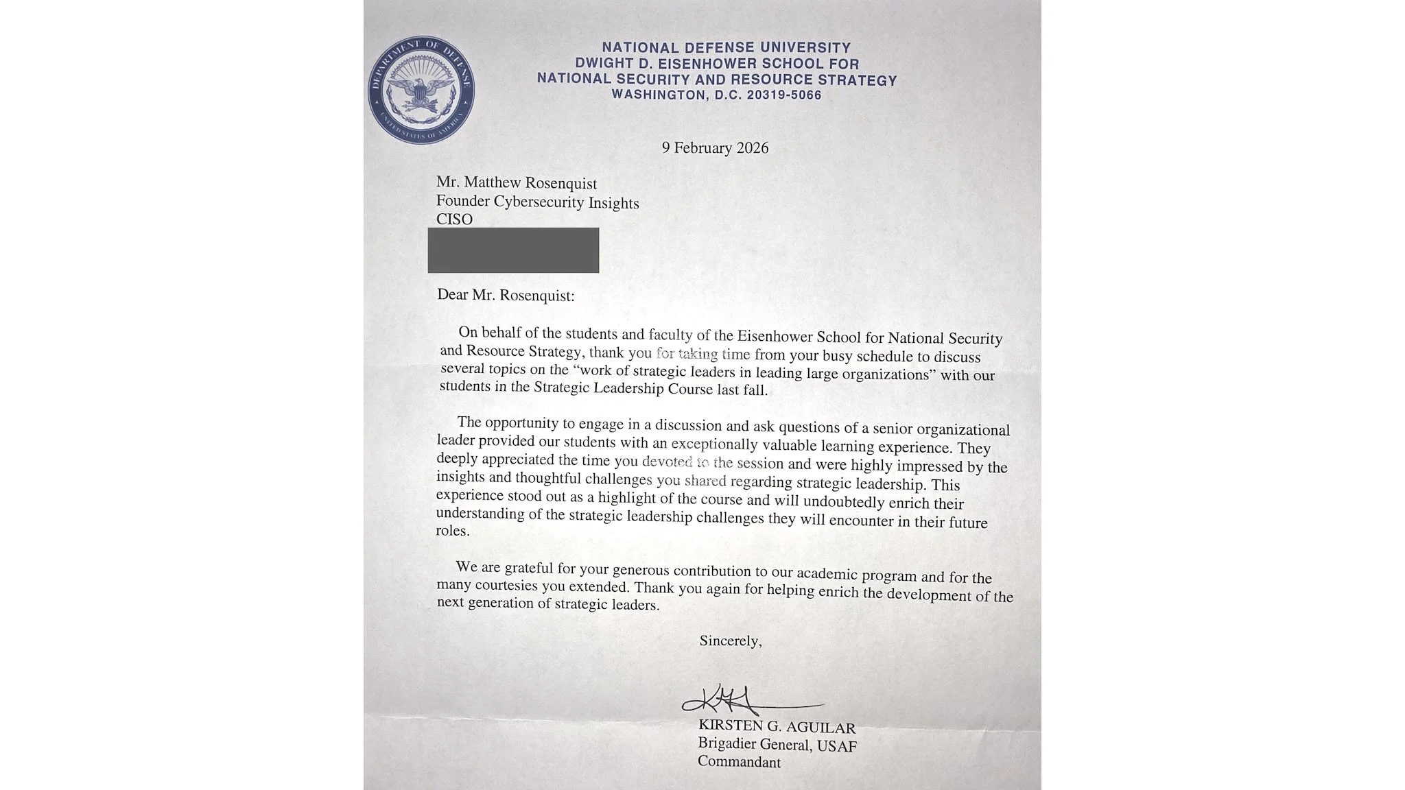 National Defense University - Letter of Appreciation.jpg