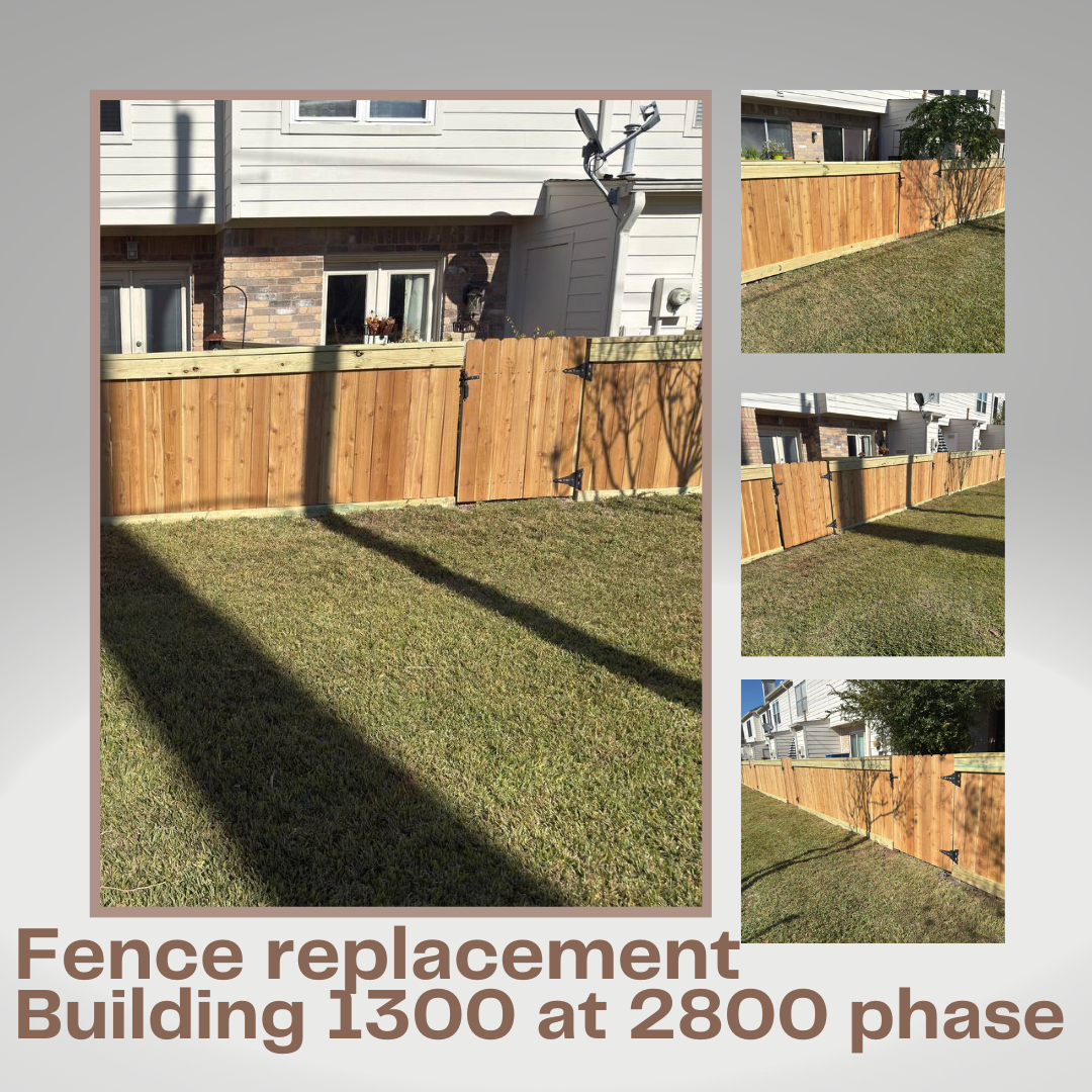 Fence replacement Building 1300 phase 2800