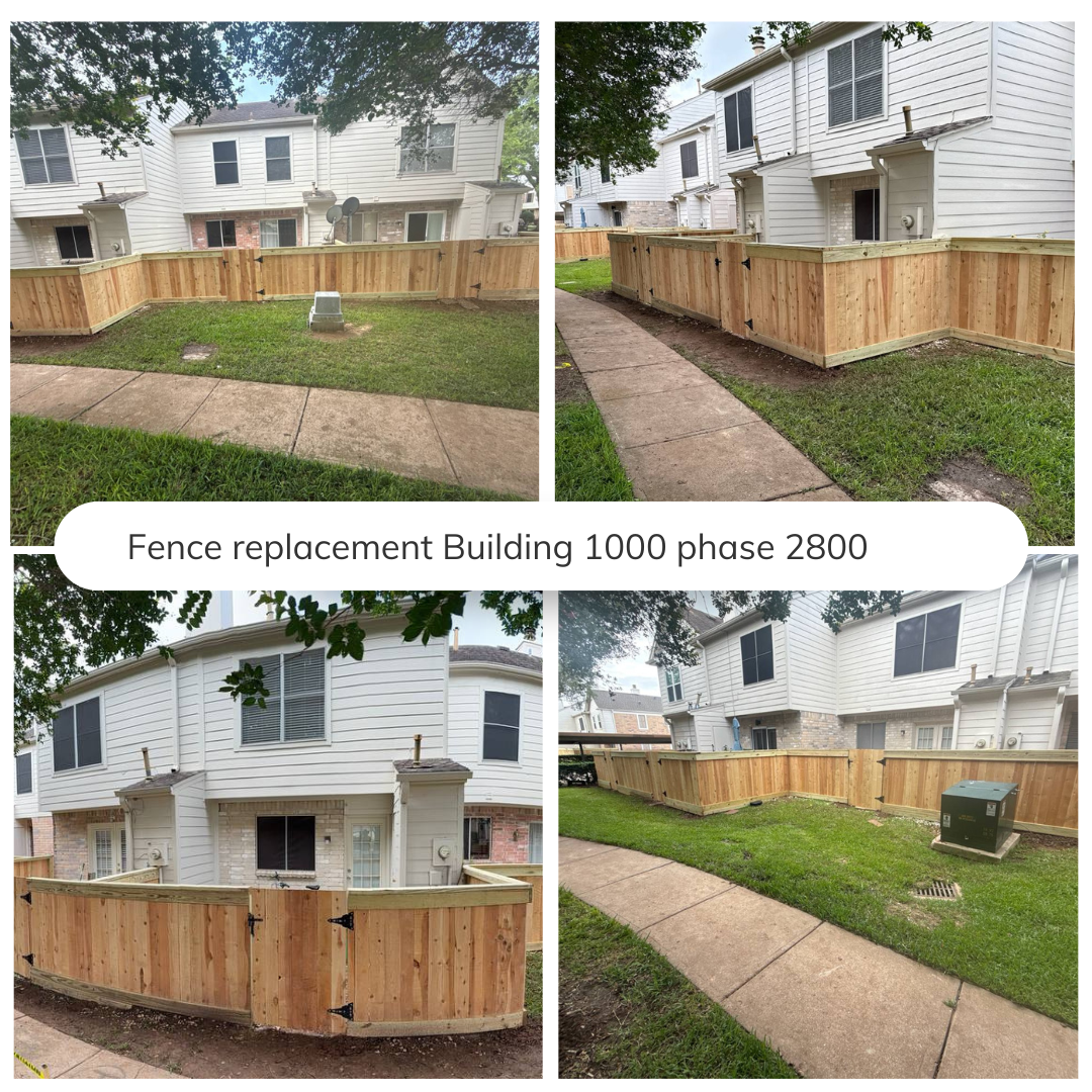 Fence replacement Building 1000 phase 2800
