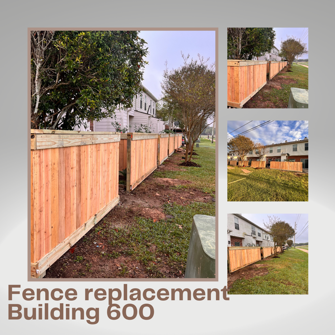 Fence replacement Building 600 at 2910 Grants Lake Boulevard