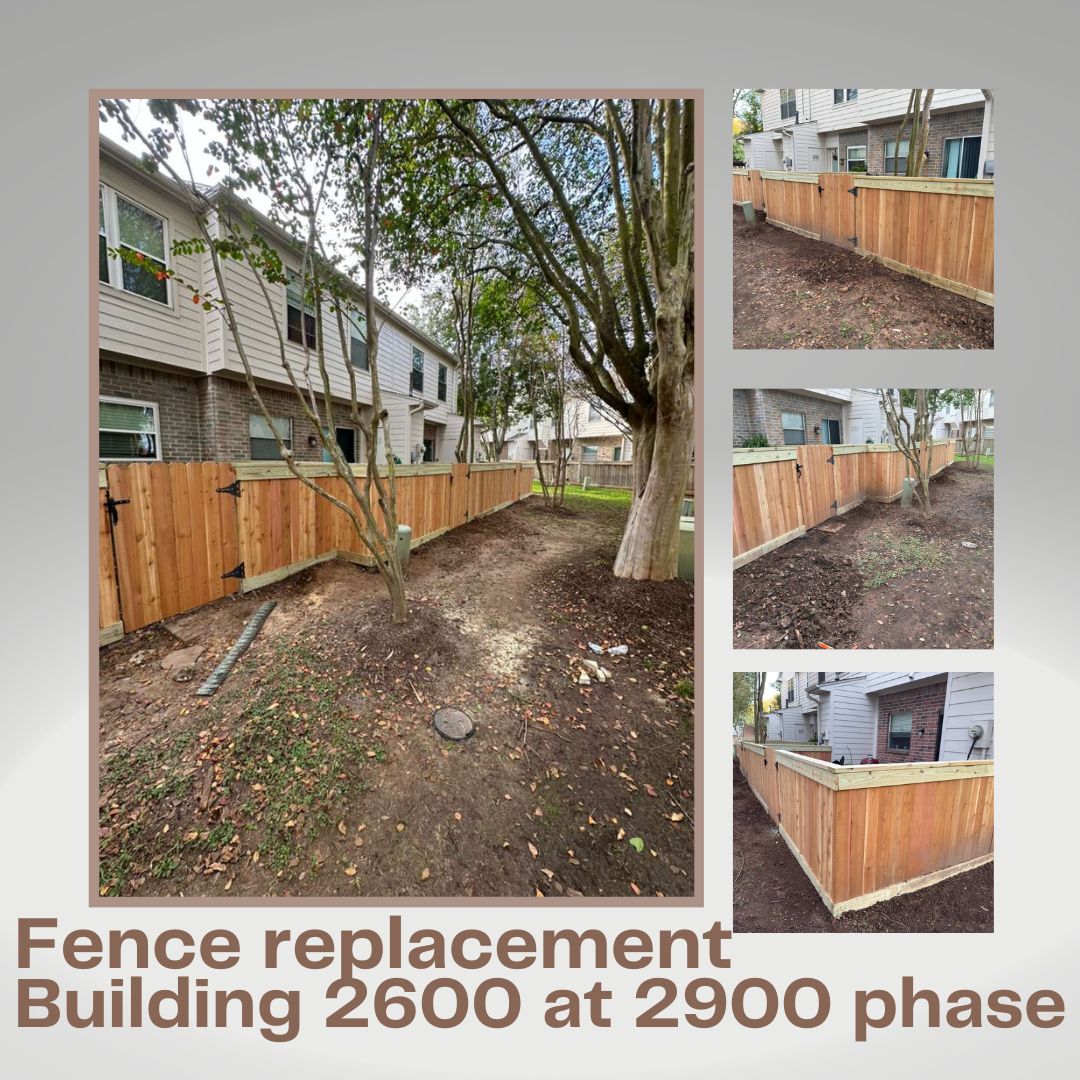 Fence replacement Building 2600 phase 2900