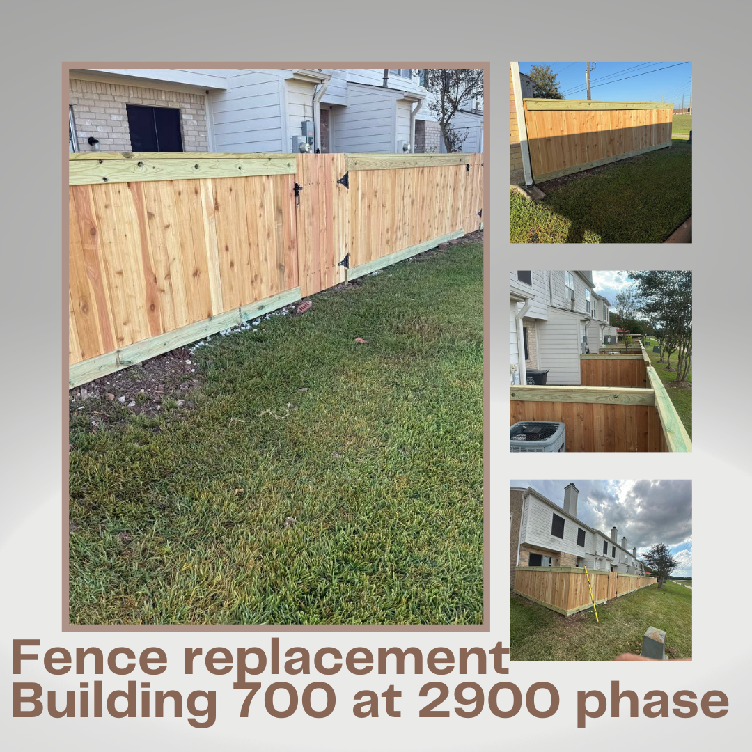 Fence replacement Building 700 at phase 2900
