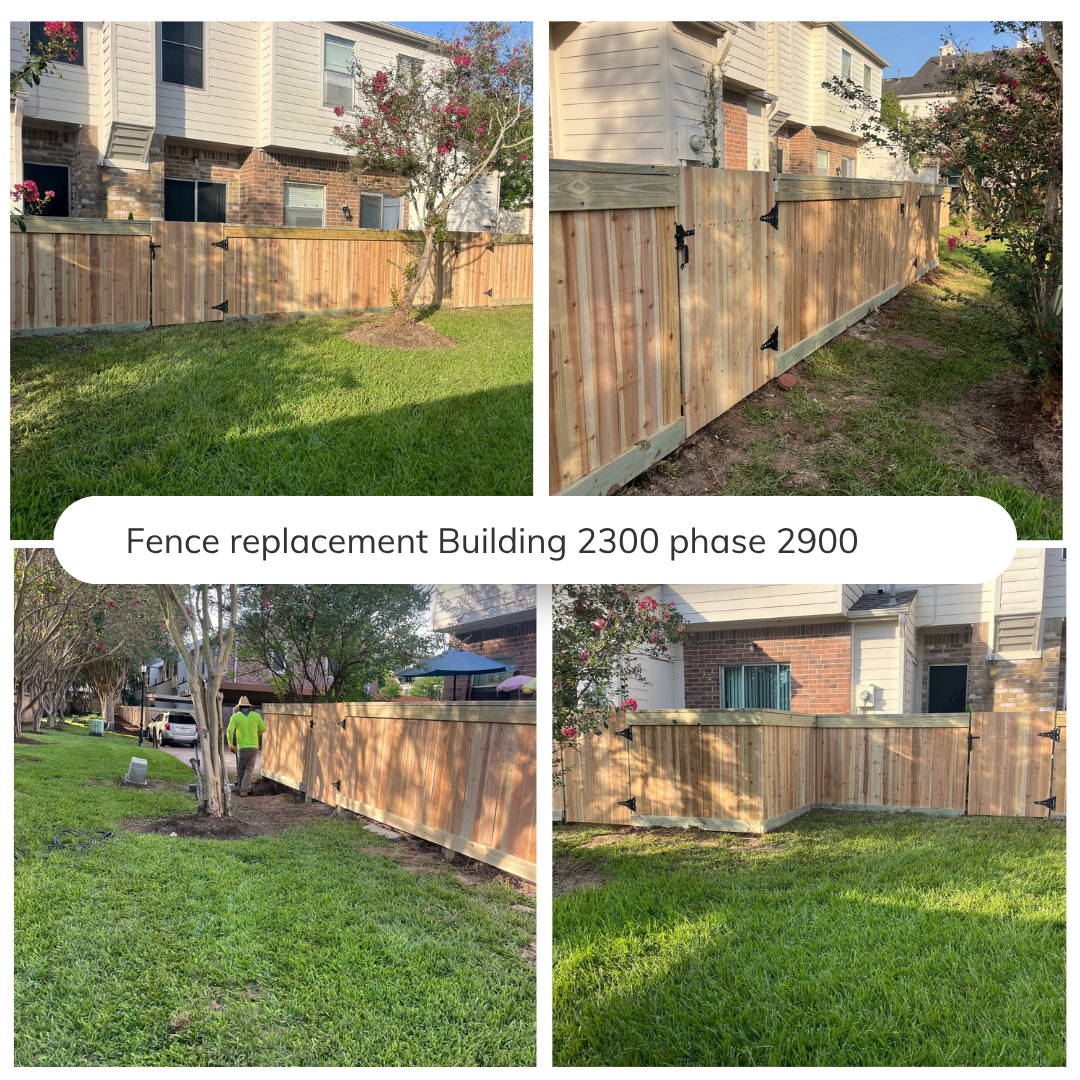 Fence replacement Building 2300 phase 2900