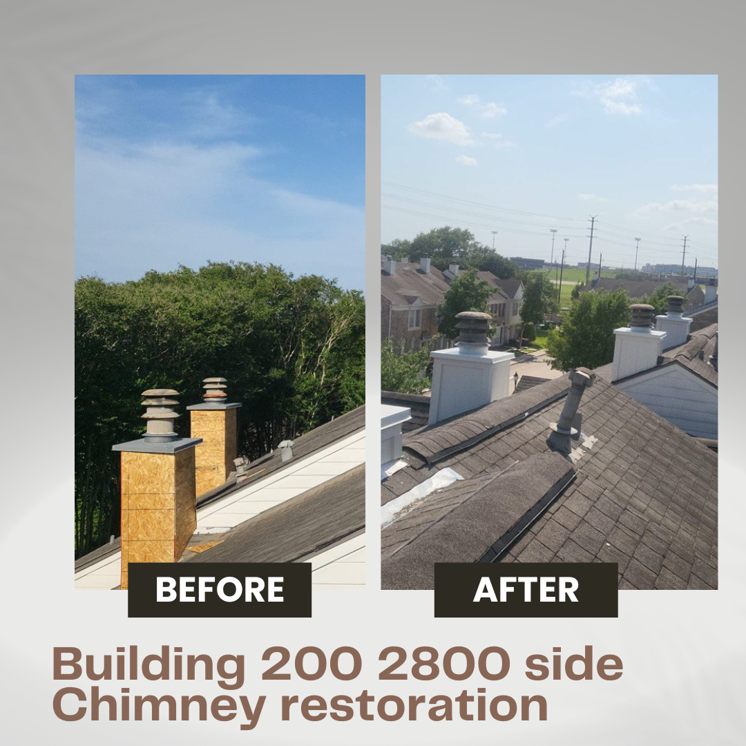Chimney restoration Building 200 a t 2810 Grants Lake Boulevard