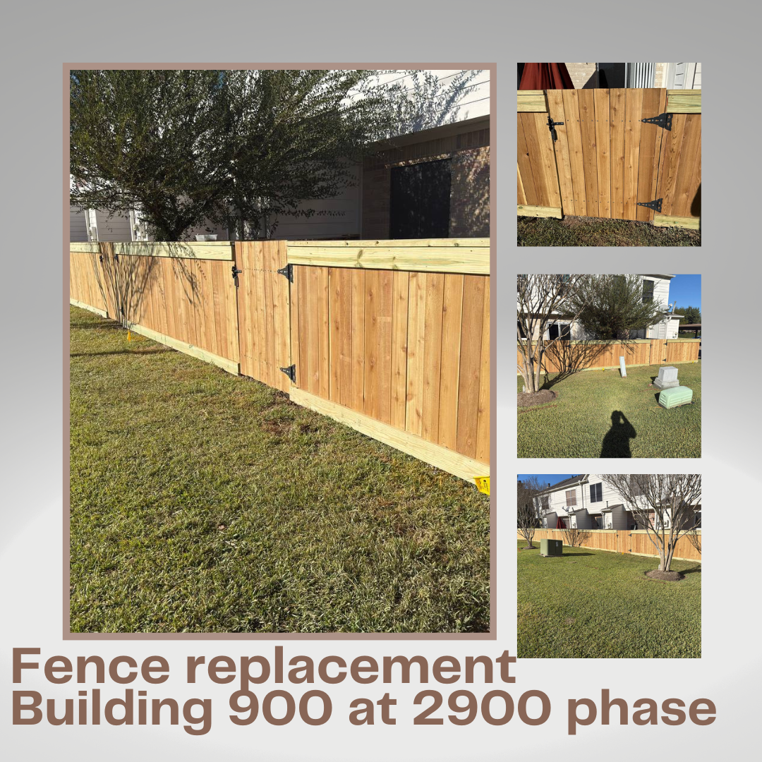Fence replacement Building 900 phase 2800
