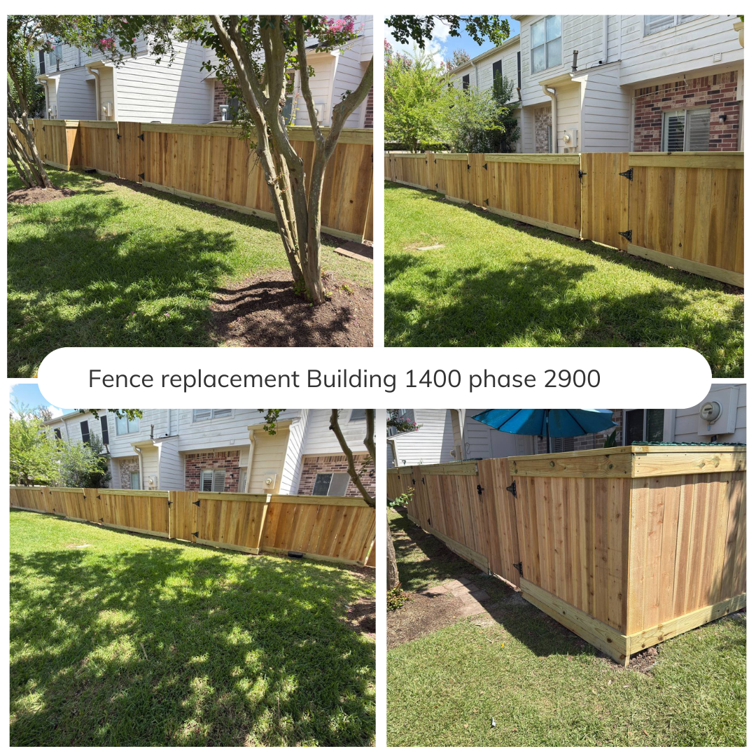 Fence replacement Building 1400 phase 2900