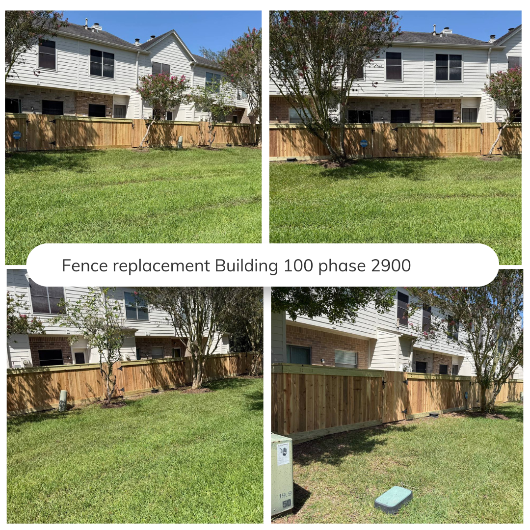 Fence replacement Building 100 phase 2900