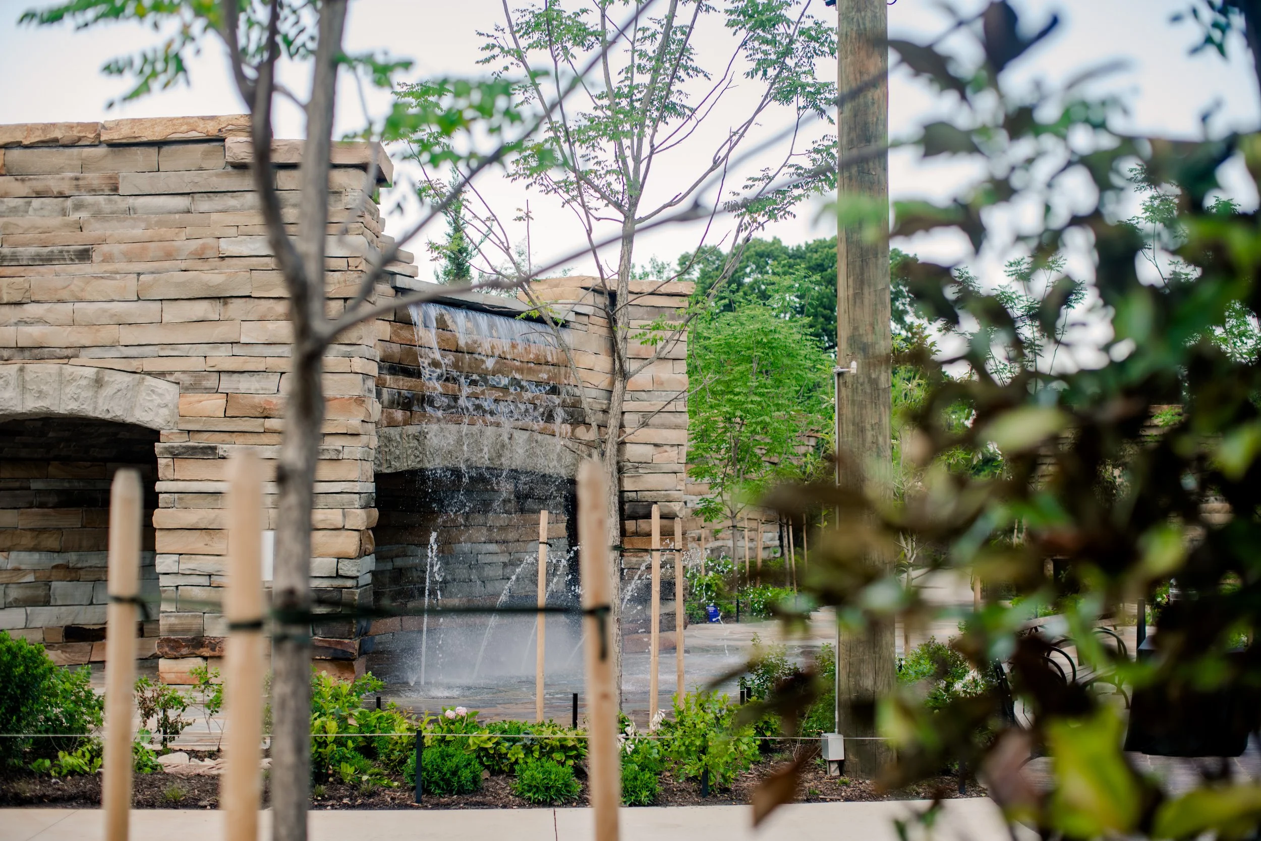 Fountain Plaza Waterfall at Gipson Play Plaza
