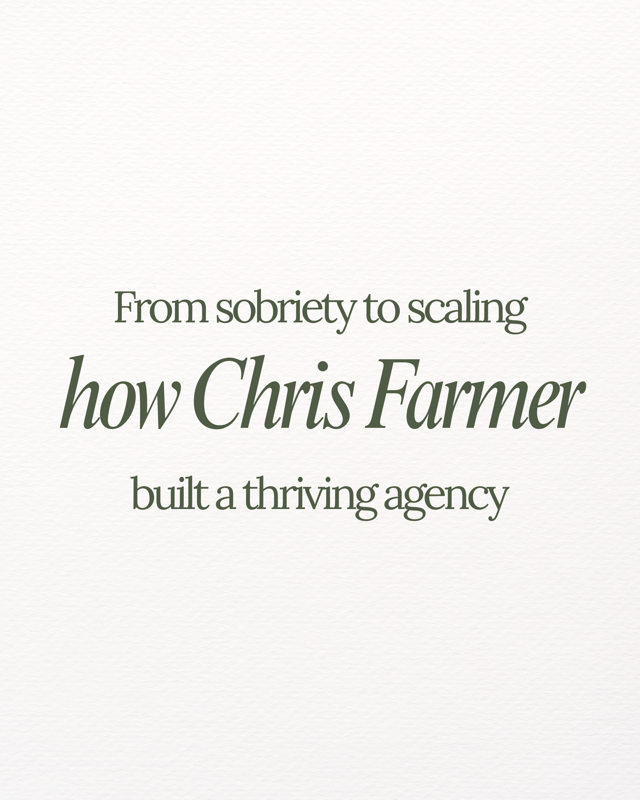 How Chris Farmer built a thriving Insurance Agency