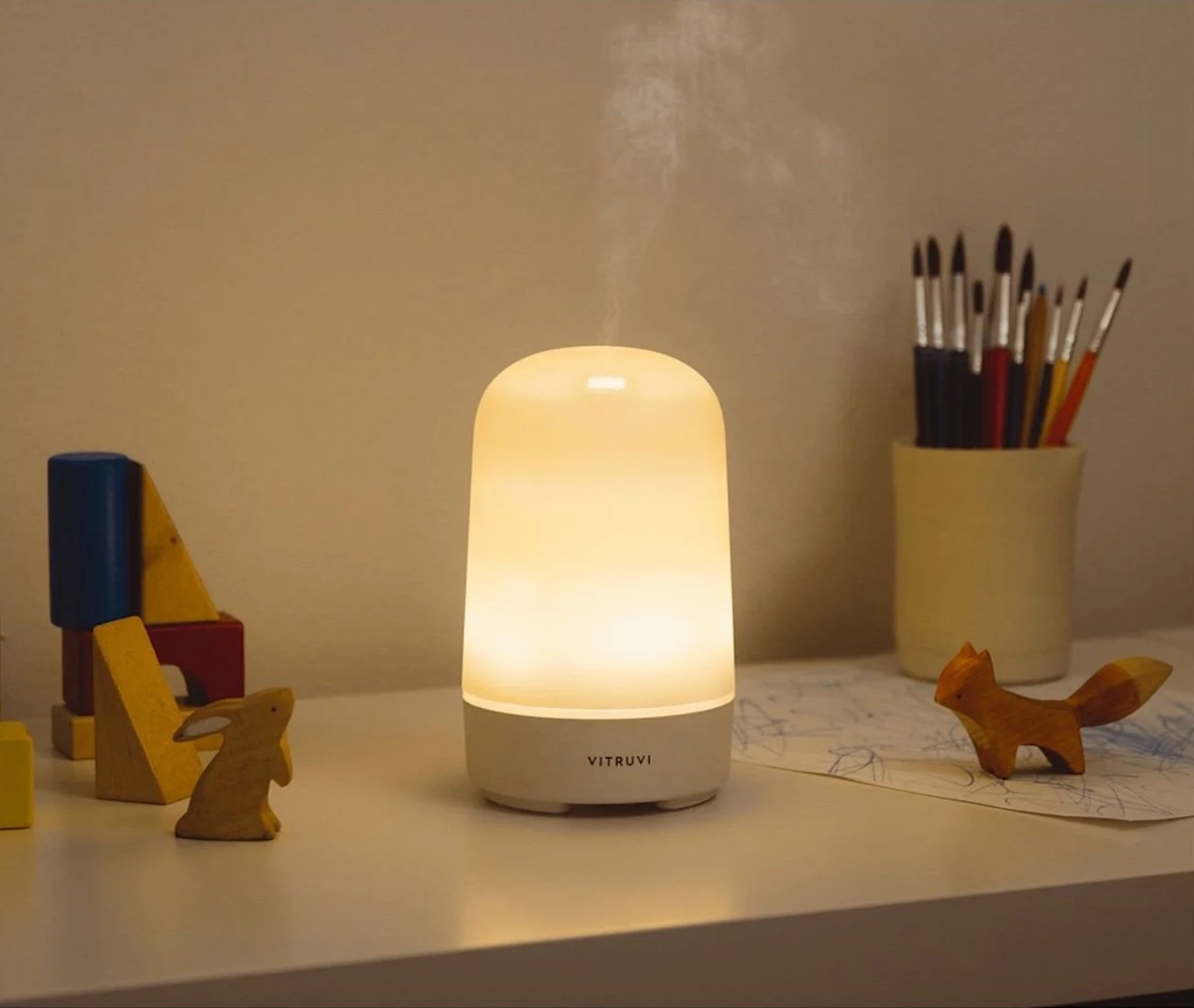 WIN - Vitruvi Glow Diffuser and Essential Oil Bundle Set