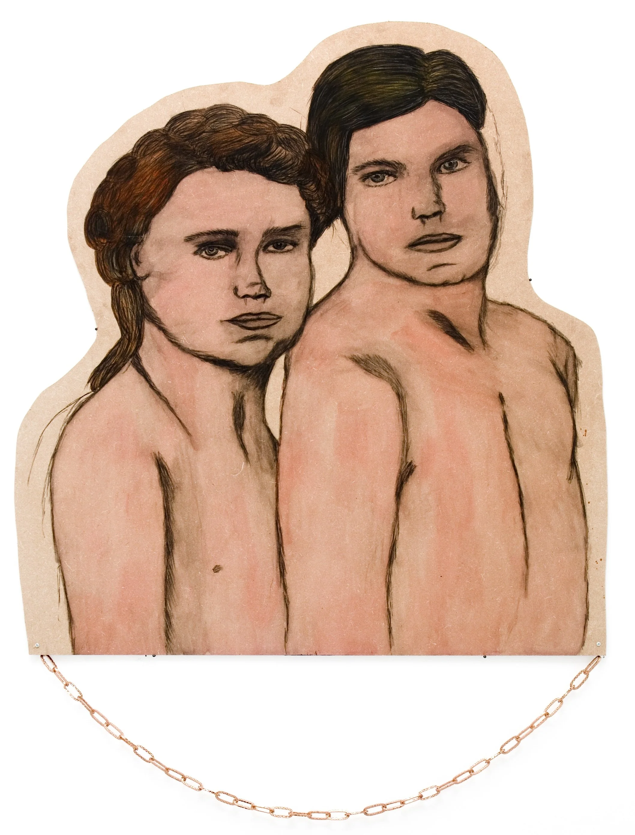 From the series Only cowgirls get the blues, 2006, piirustus ja maalaus mdf:lle / drawing and painting on mdf, 95 x 75 cm 