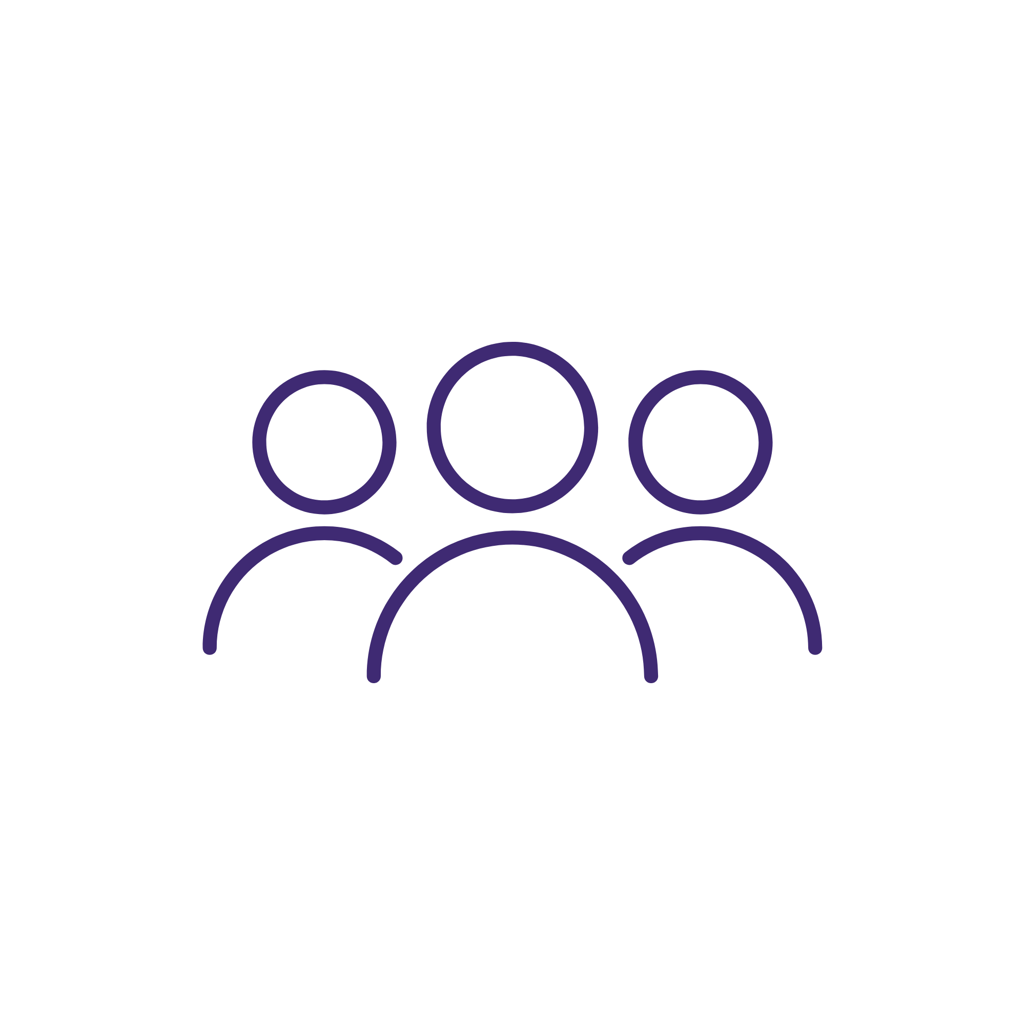Illustration of a person driving a bicycle with purple tires on a black background.