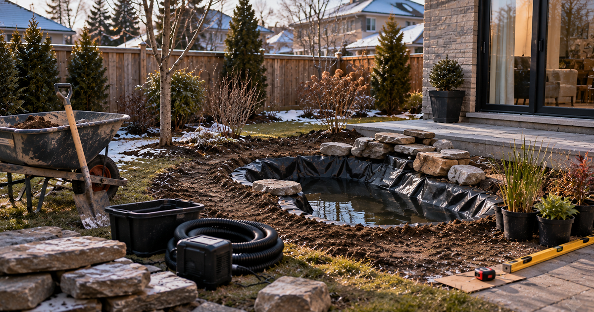 Why Winter Is the Best Time to Plan Your Backyard Pond