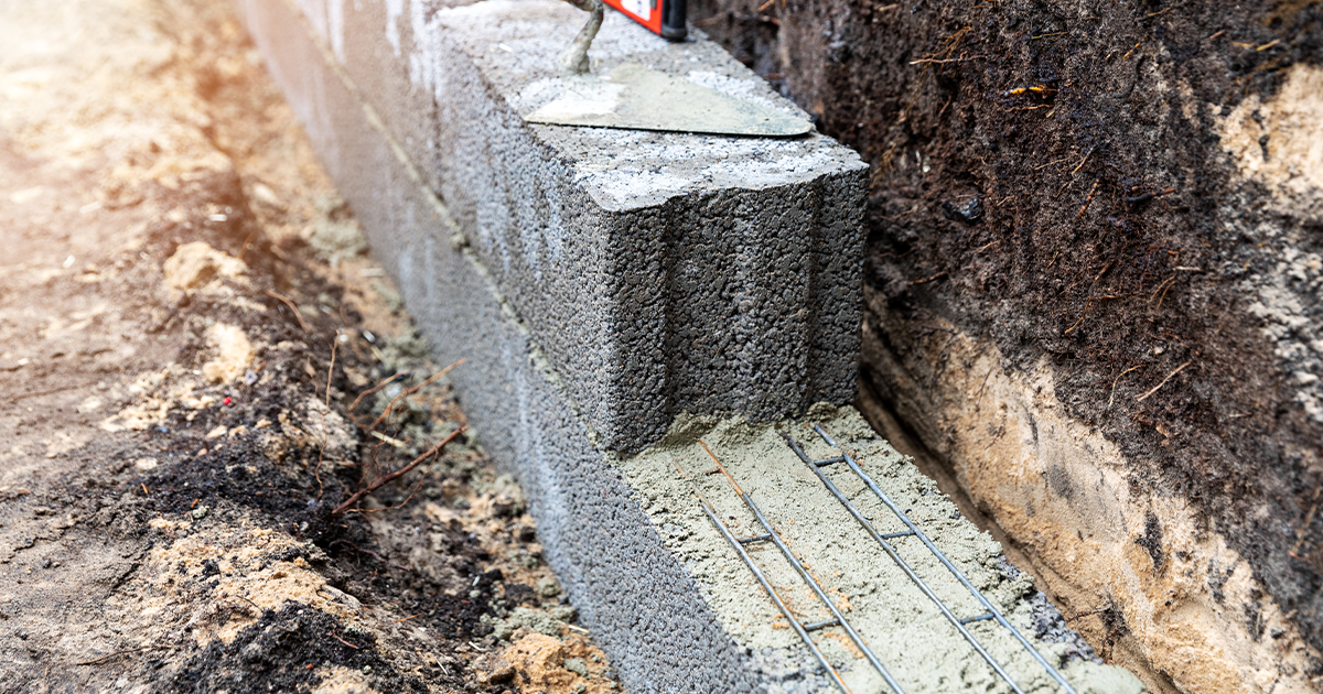 retaining wall foundation