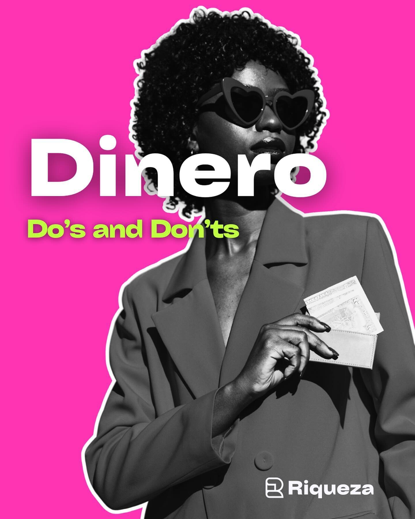 Our dinero do&rsquo;s and don&rsquo;ts 💵 ✨

Share yours below ⬇️