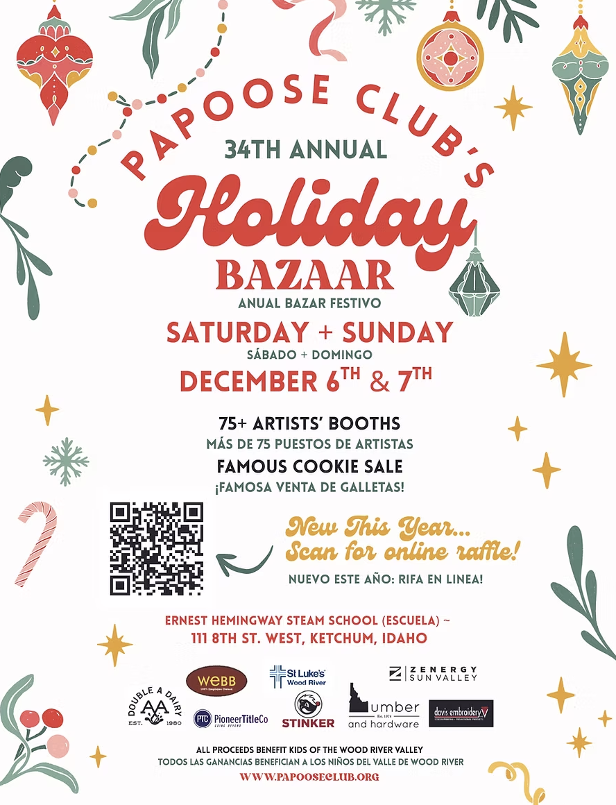Holiday Bazaar for the Papoose Club