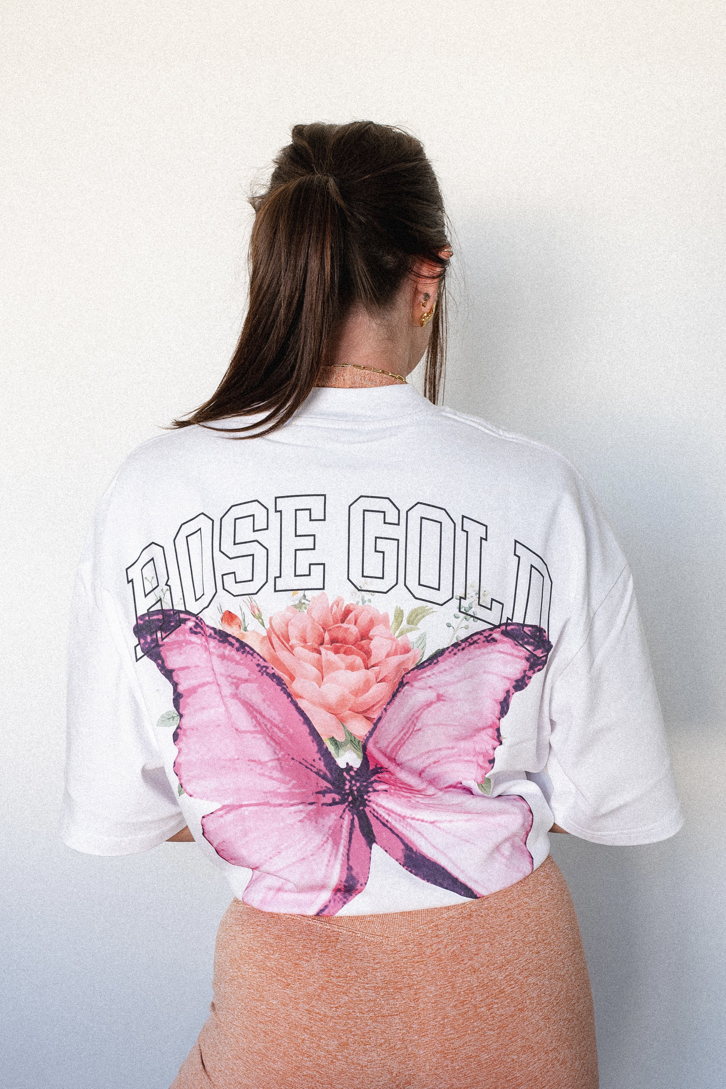 Ivory Rose Oversized Tee