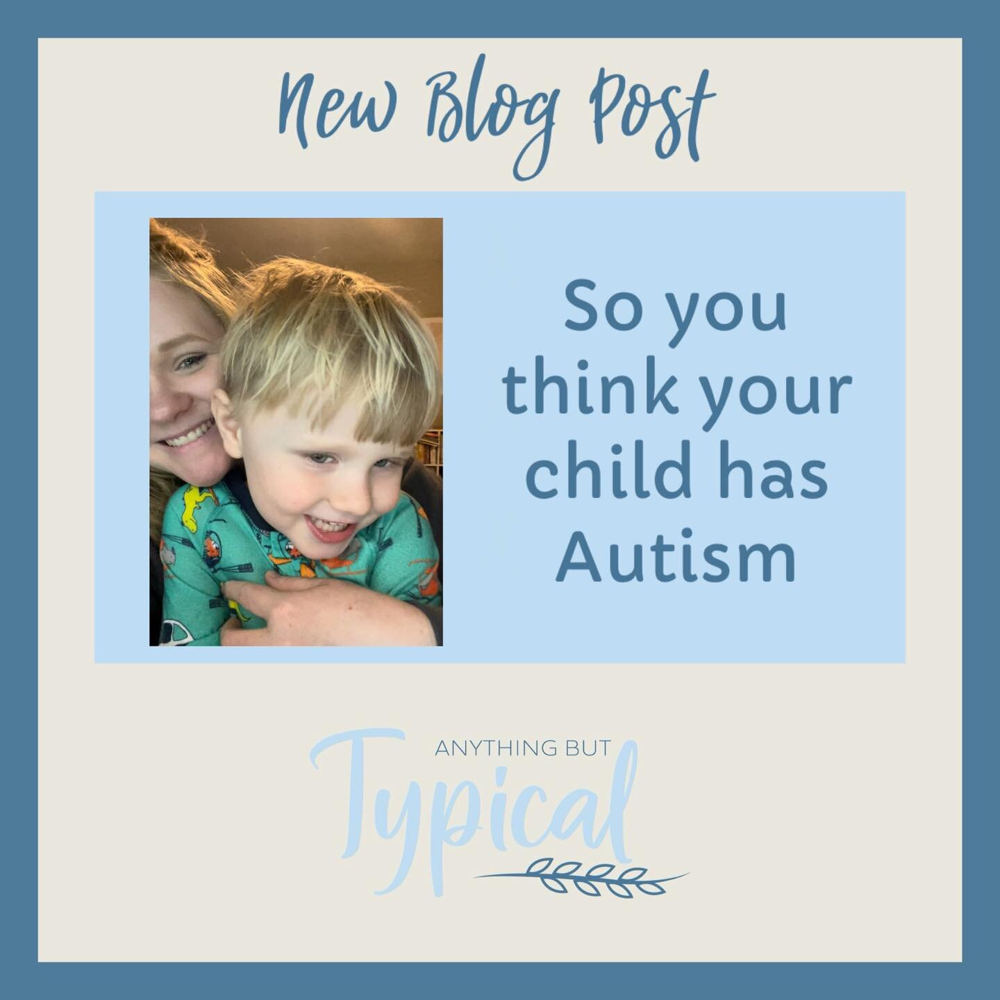 I have gotten a lot of parents in my inbox lately seeking advice because they suspect their child has Autism. I put this post together as a resource for those parents. This is based on my own personal experience with my child. Every child is unique, 