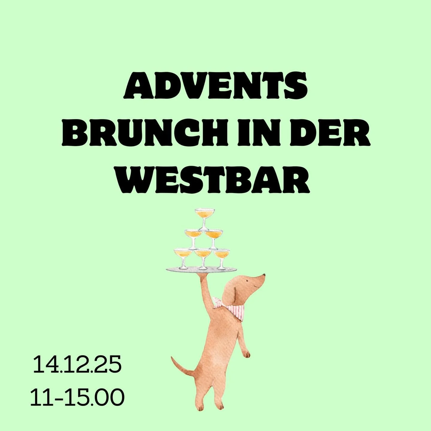 ✨ Hallo ihr Lieben! ✨
Auch diesen Sonntag laden wir wieder zu unserem kleinen &ndash; und f&uuml;r dieses Jahr letzten &ndash; Adventsbrunch ein.
Dieses Mal nur mit verbindlicher Voranmeldung. ❤️

🥐 Was euch f&uuml;r 15&euro; erwartet:
&ndash; Gro&s