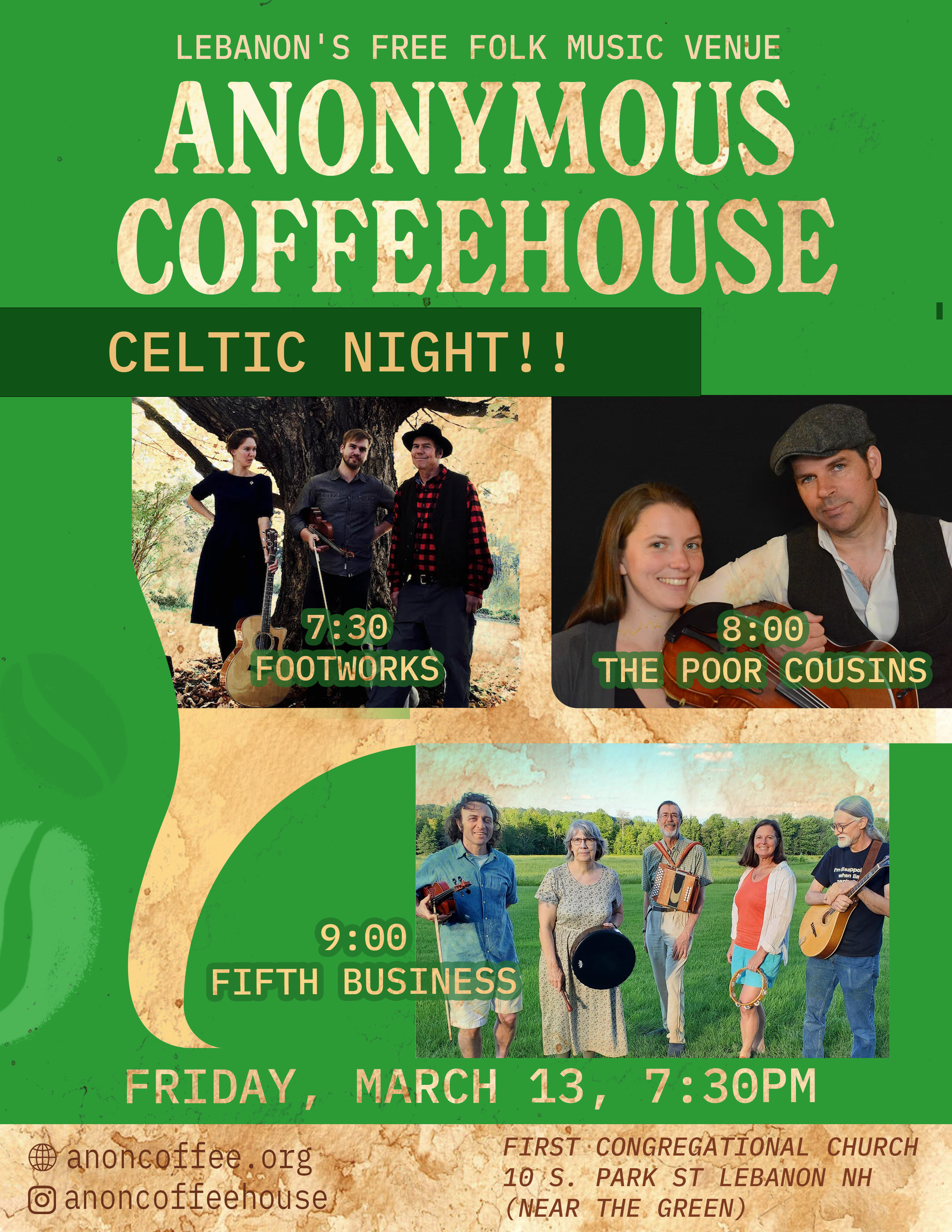 March 13: Celtic Night!