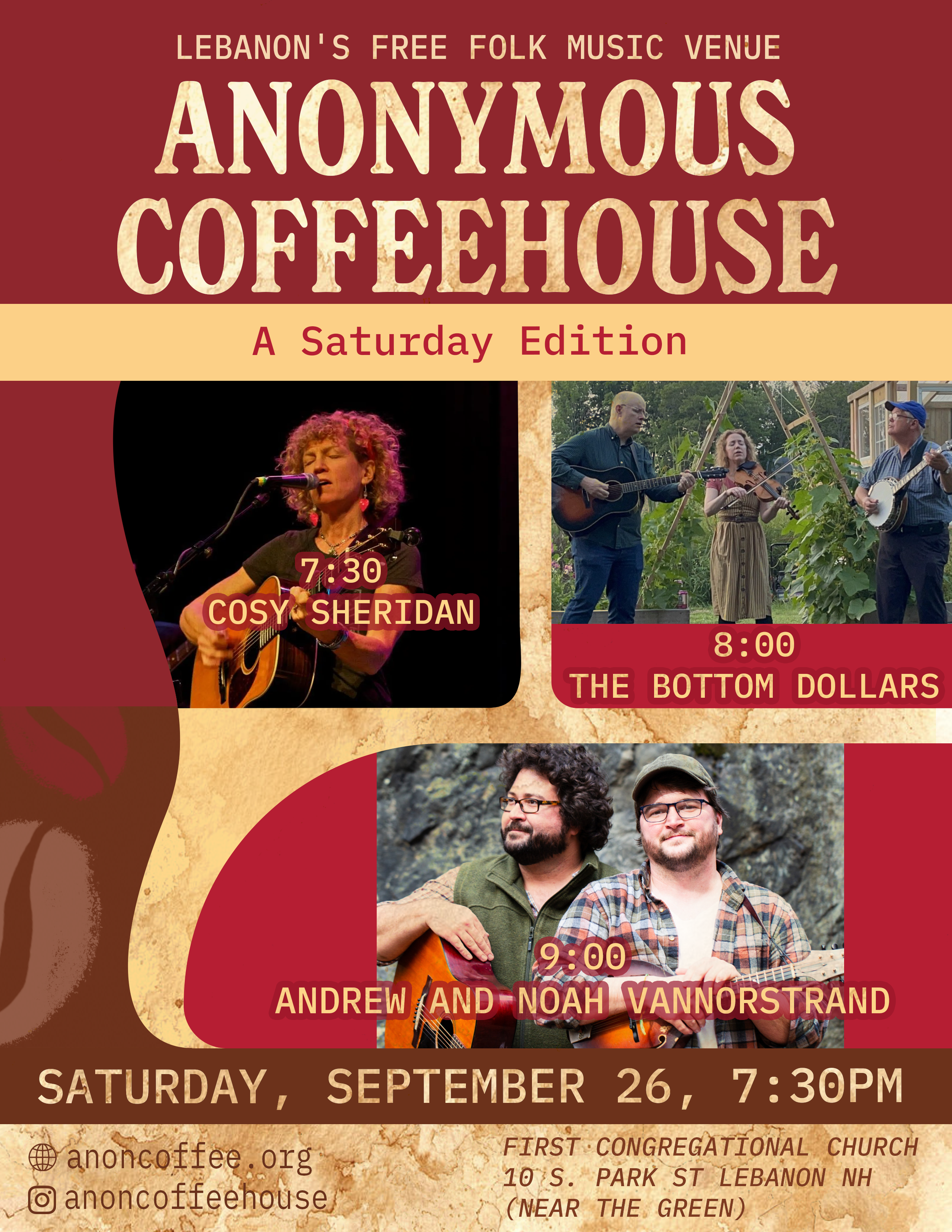 Cosy Sheridan / The Bottom Dollars / Andrew and Noah Vannorstrand