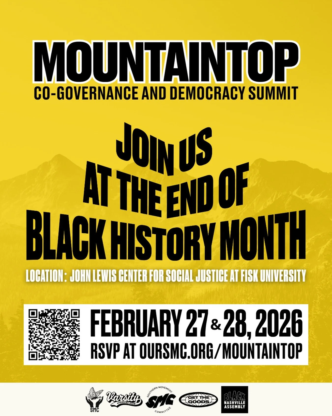 Democracy is under attack, and we know our path forward must include organizing Black, working class, and traditionally marginalized communities to engage in collective decision making and governance. Join us at Fisk University February 27th &amp; 28