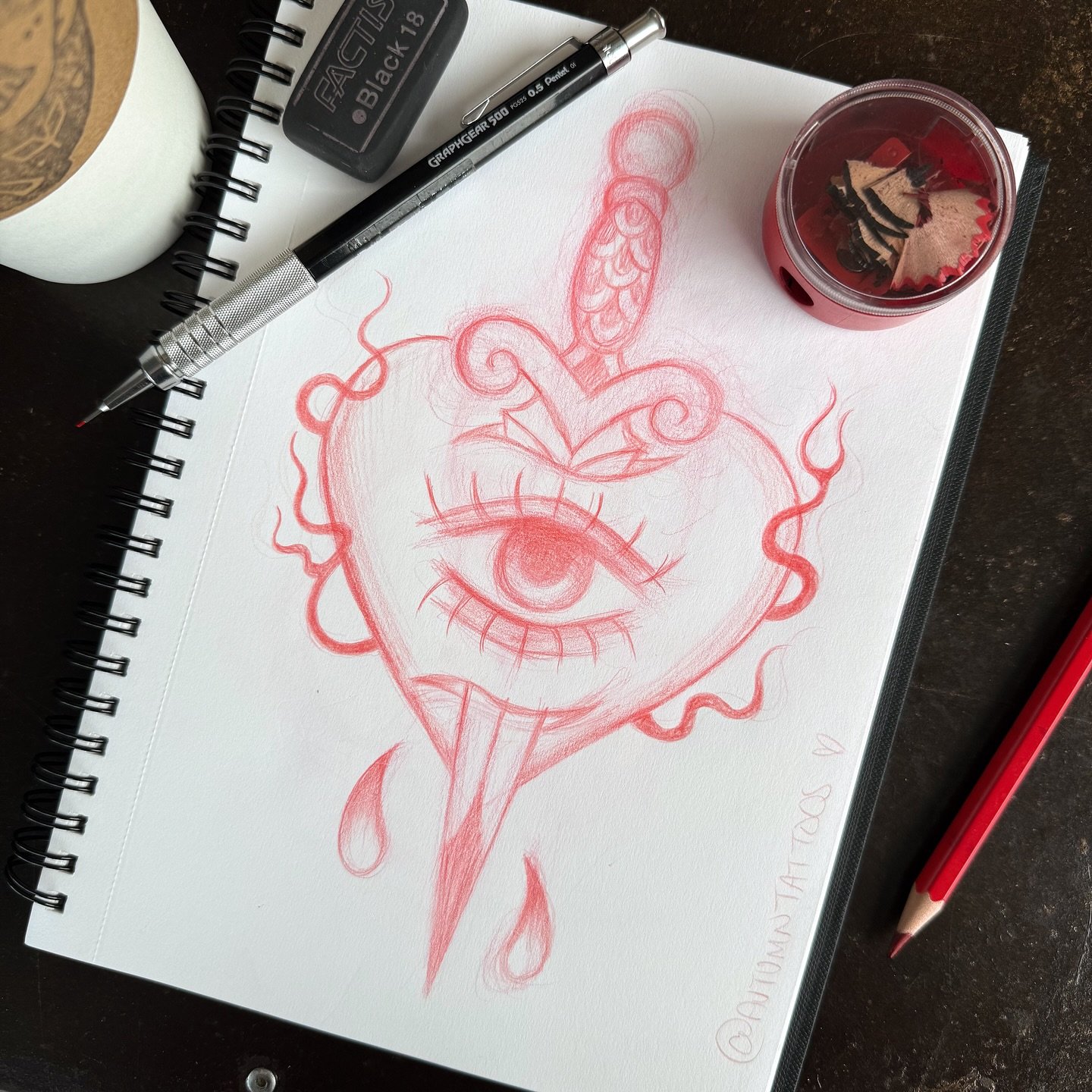 🗡️❤️&zwj;🔥AVAILABLE❤️&zwj;🔥🗡️

&bull; Bold black and grey (with some stipple shading thrown in there)
&bull; Price varies by size and placement
&bull; Minimum size: 4x7
&bull; Deposit required 

E-mail to claim! 🌼