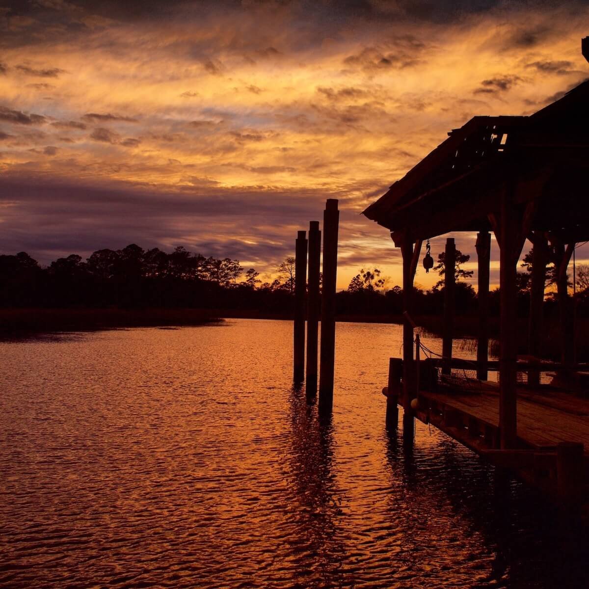 Sunset from the boat