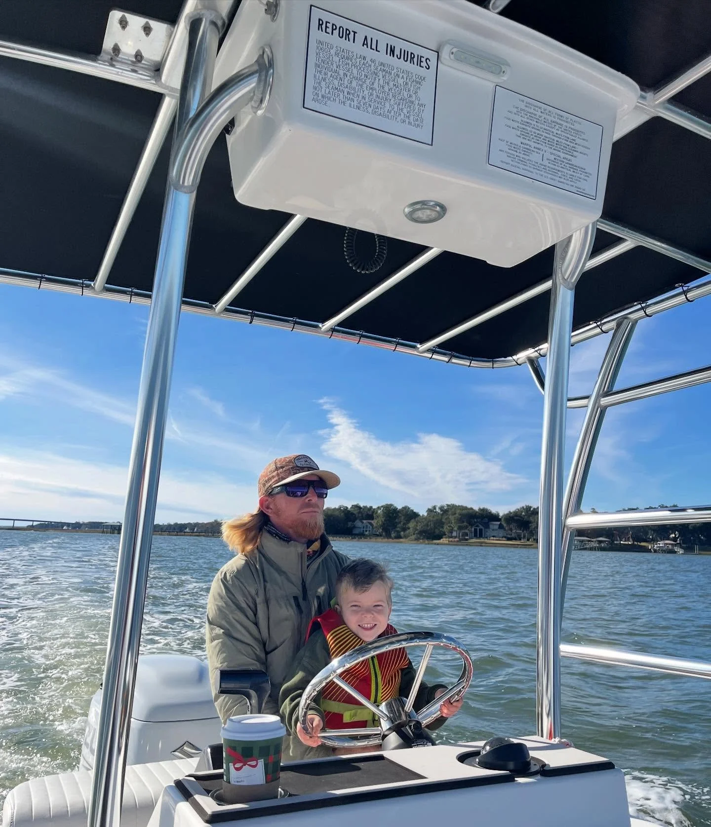 Happy Thanksgiving!🦃 

Captain Wyatt spent the morning showing off his &lsquo;new boat&rsquo; to his Nana and Papa! 

So many things to be grateful for! We live in such a beautiful area, we get to share this experience with so many others, and we tr