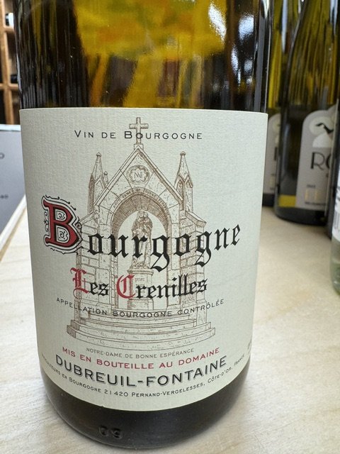 Bourgogne Blanc Les Crenilles Dubreuil Fontaine 2023