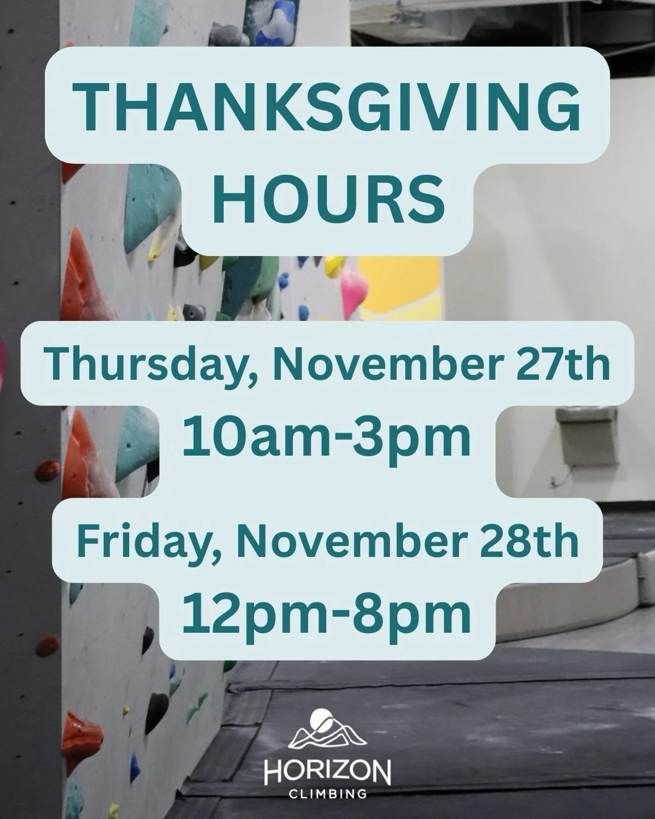 We are open on Thanksgiving! We will also be open regular hours this week apart from Thursday and Friday.

We are open:
Thursday, 10am-3pm
Friday, 12pm-8pm

Reminder of our regular hours:
Monday through Saturday: 10am-10pm
Sundays: 10am-8pm

Have a g