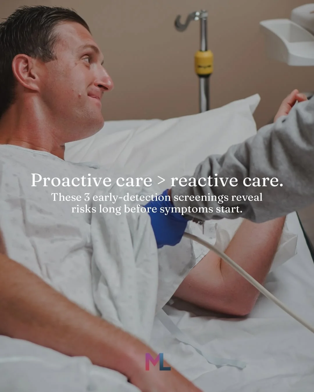 Your health shouldn&rsquo;t be a guessing game. These three early detection screenings can reveal risks long before symptoms start,  giving you time to take control of your future health. Proactive care > reactive care. Always! 🩺✨ 

#preventative