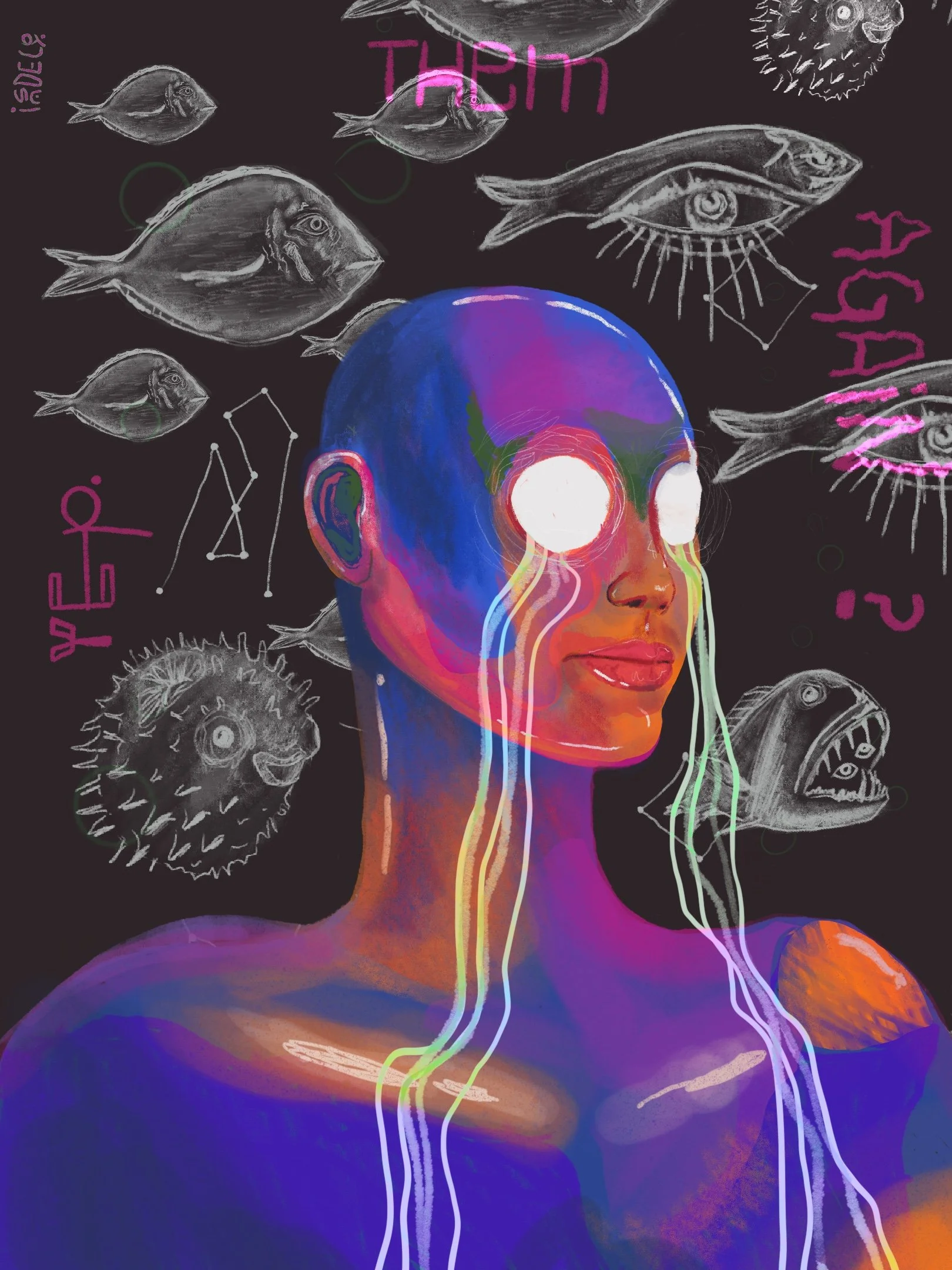 Title: Them // 2020 //
Materials: Done digitally in the Procreate App 