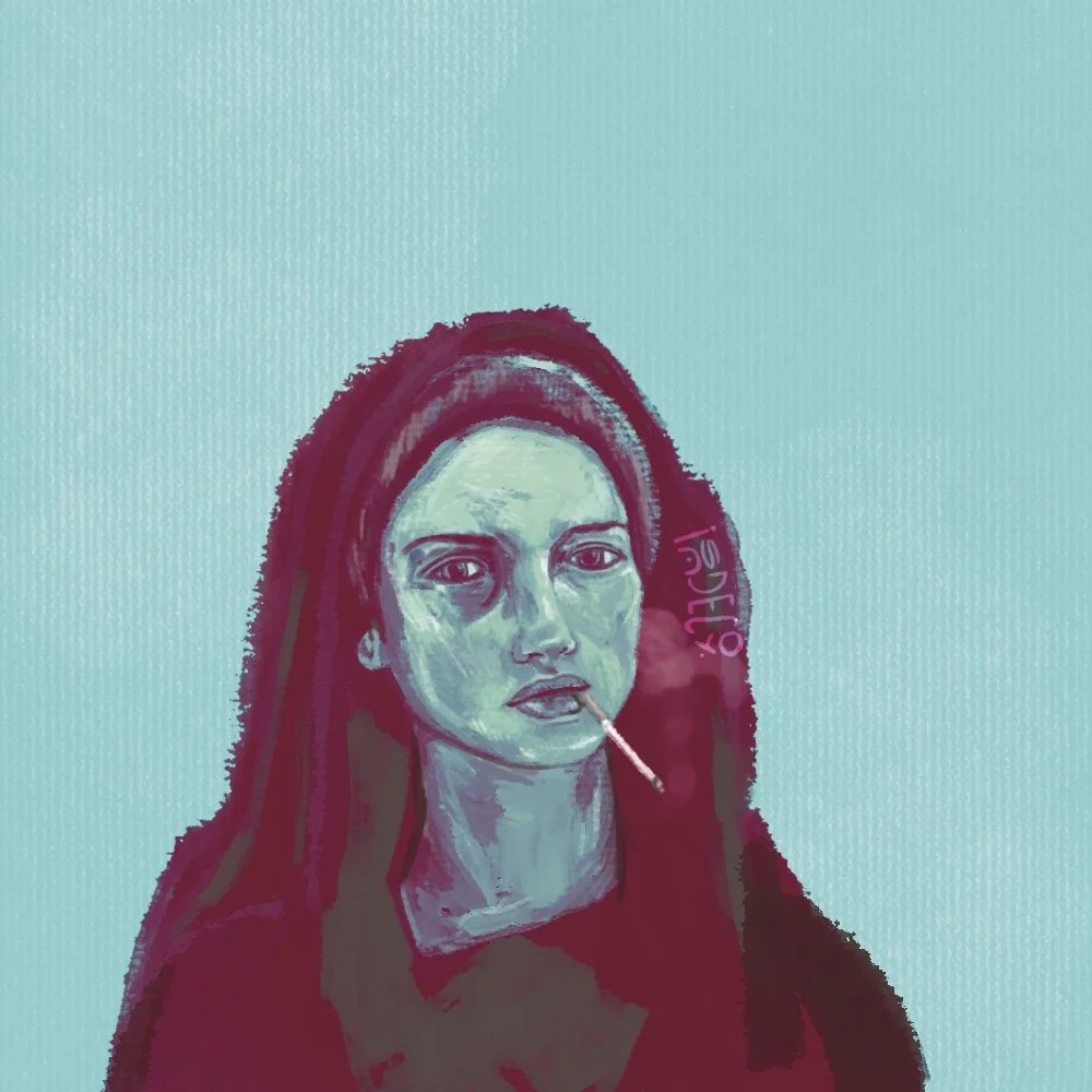 Title: Head Study 1.1 // 2018 //
Materials: Done digitally in the Procreate App 