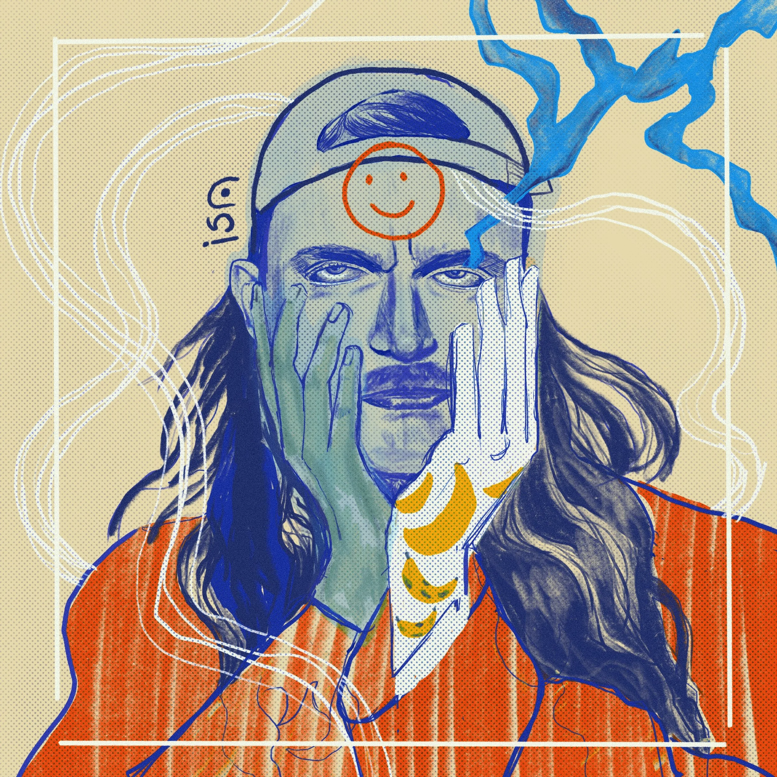 Title: Portrait of Andy // 2023 //
Materials: Done digitally in the Procreate App 