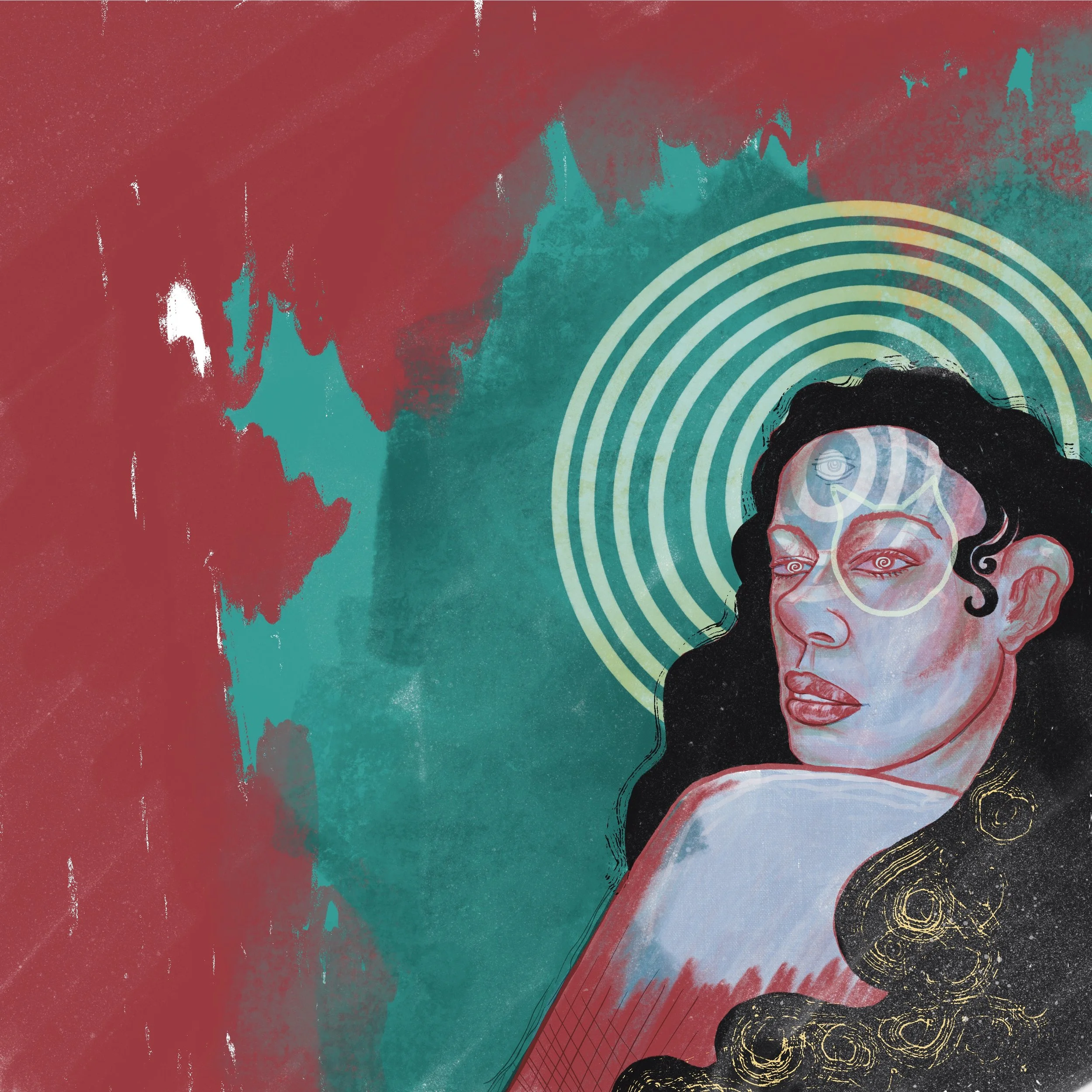 Title: Study of brushes // 2023 //
Materials: Done digitally in the Procreate App 