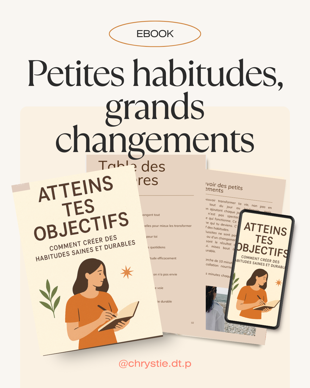 Petites habitudes, grands changements — e-book transformation durable