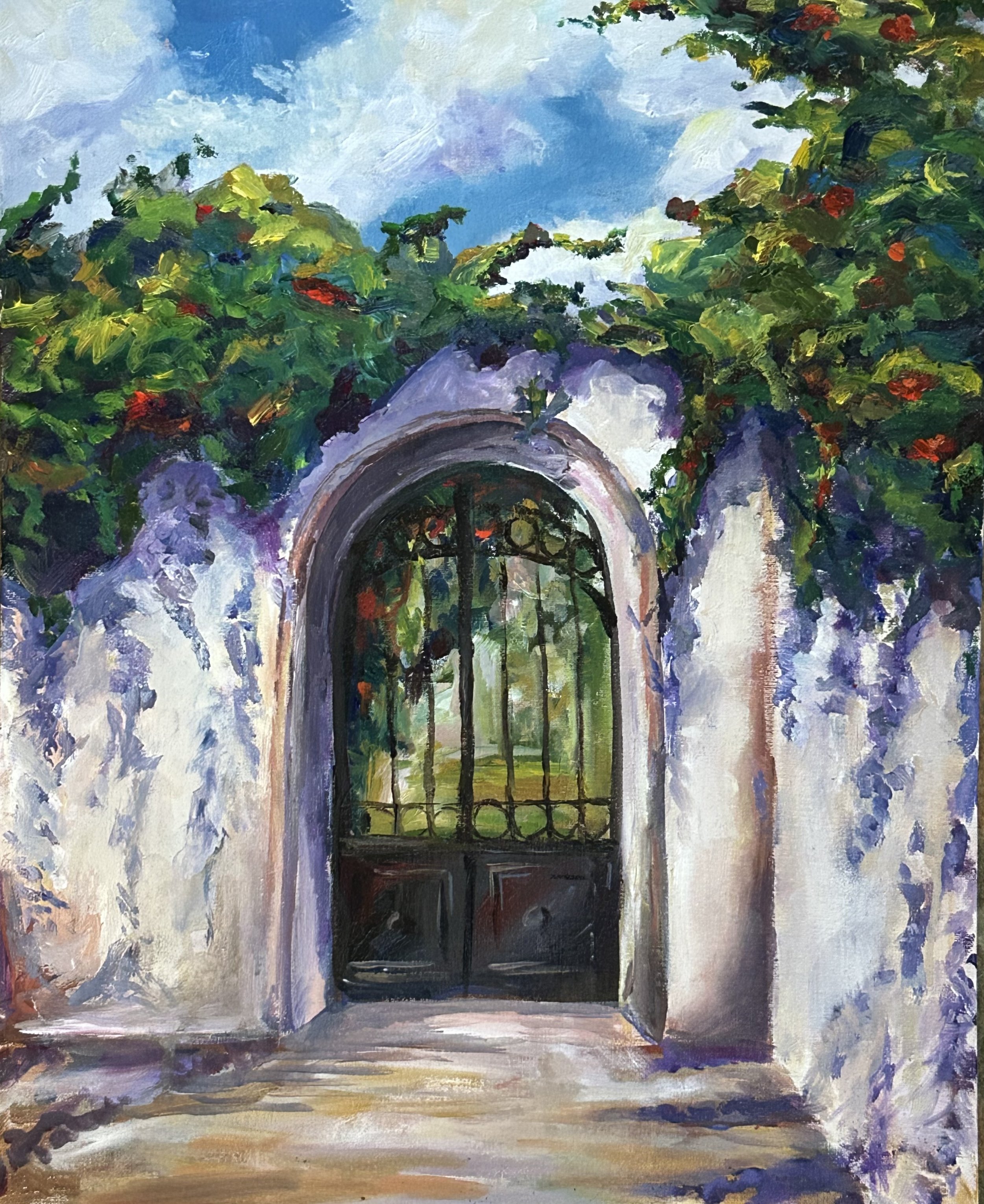 Halki, Naxos, oil on canvas 20x16, $750
