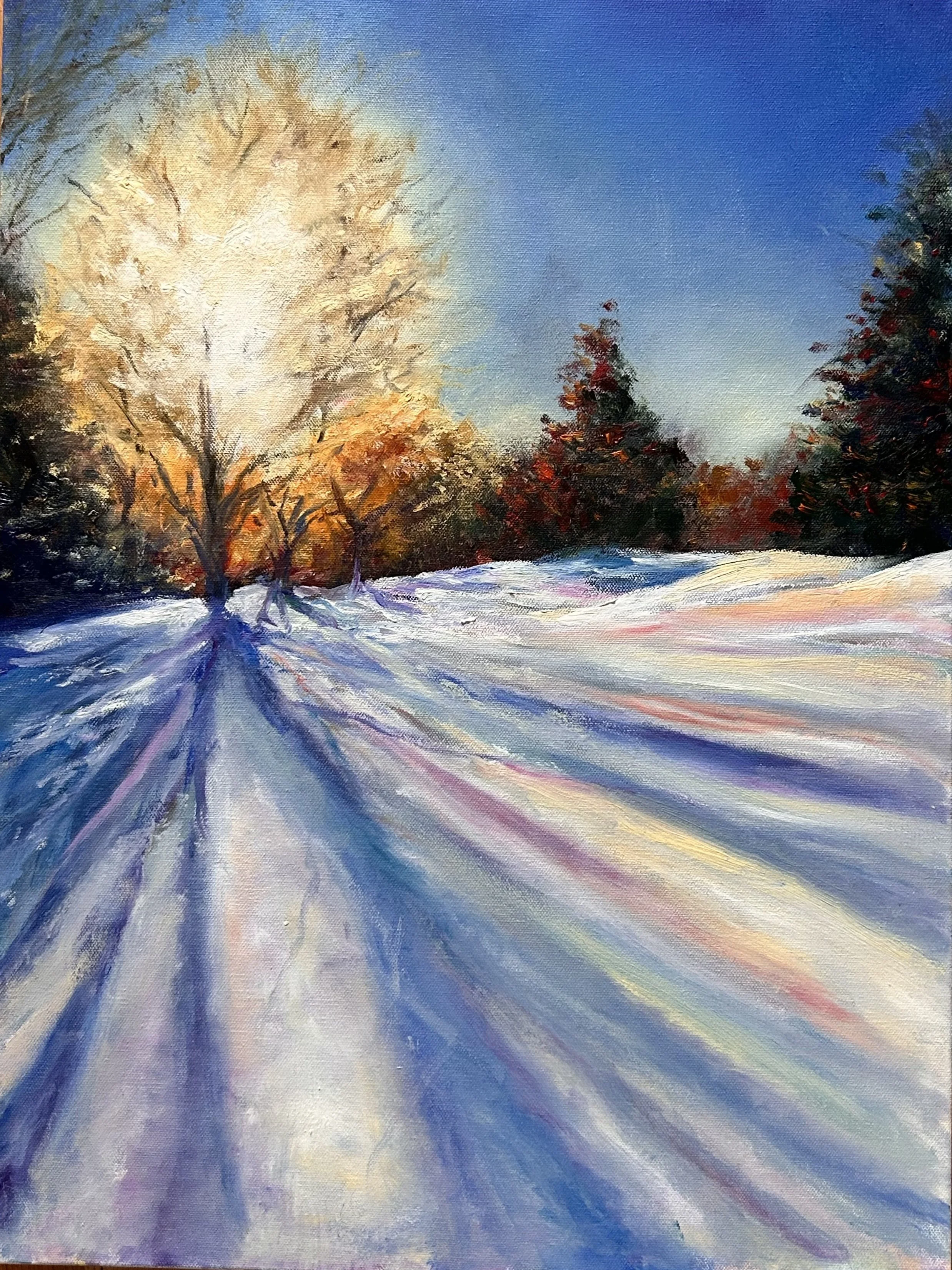 February Morning, 24x18, Oil on Canvas