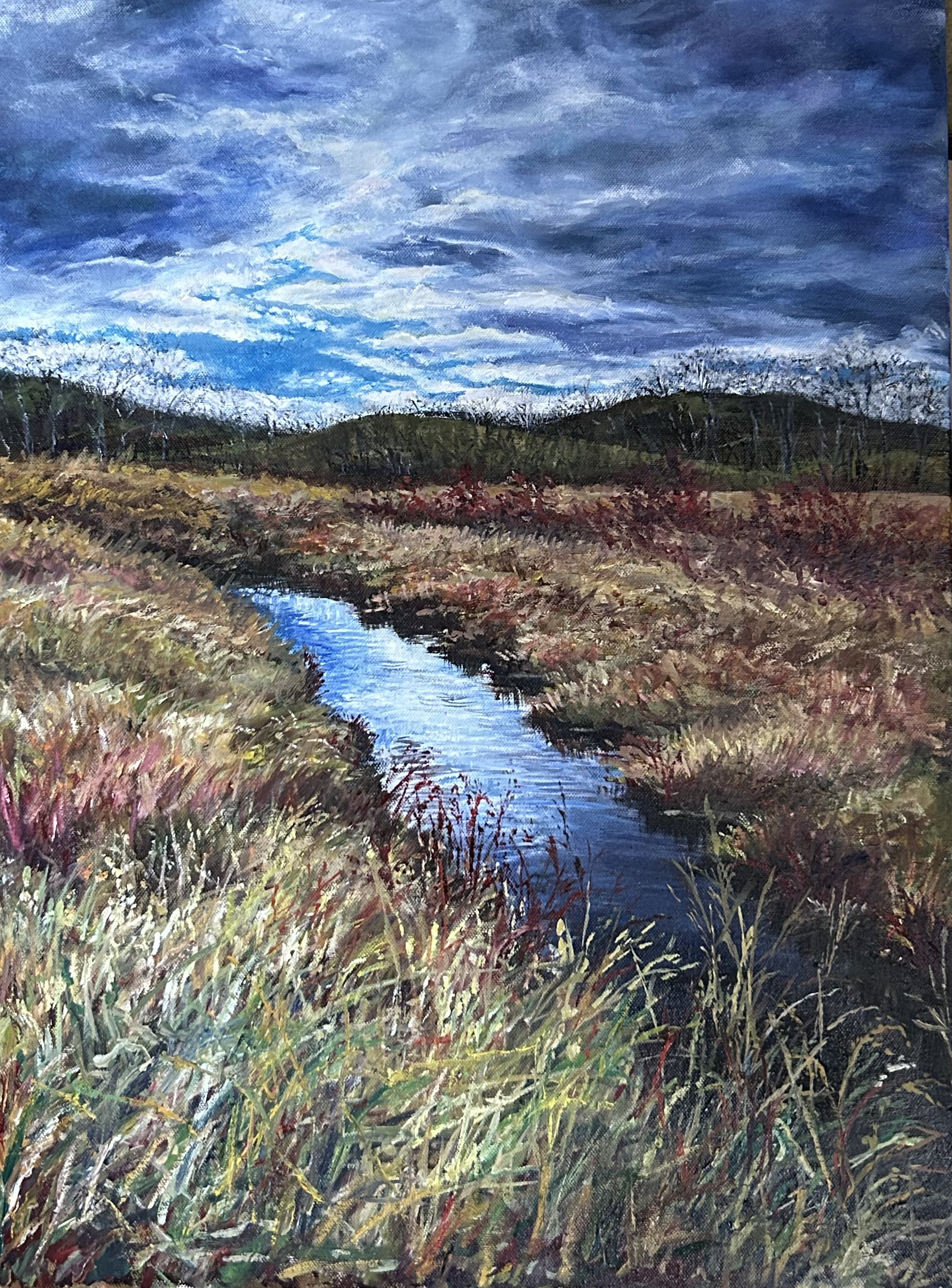 Late Fall, Oil on Canvas 20 x 16, $700