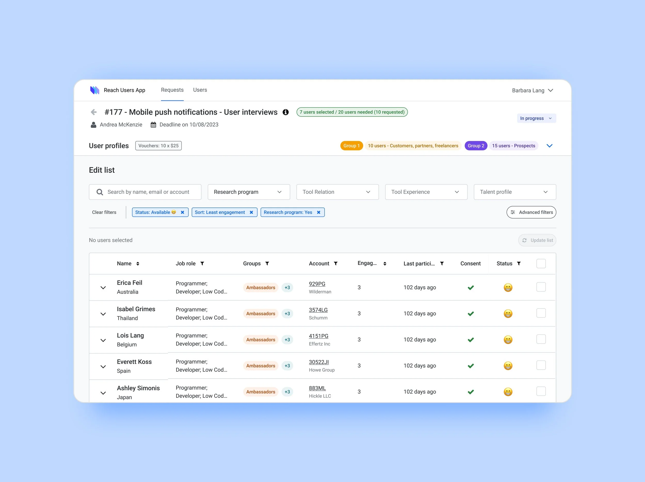 Internal Research Platform: 83% Faster Recruitment, 7+ Hours Saved per Study