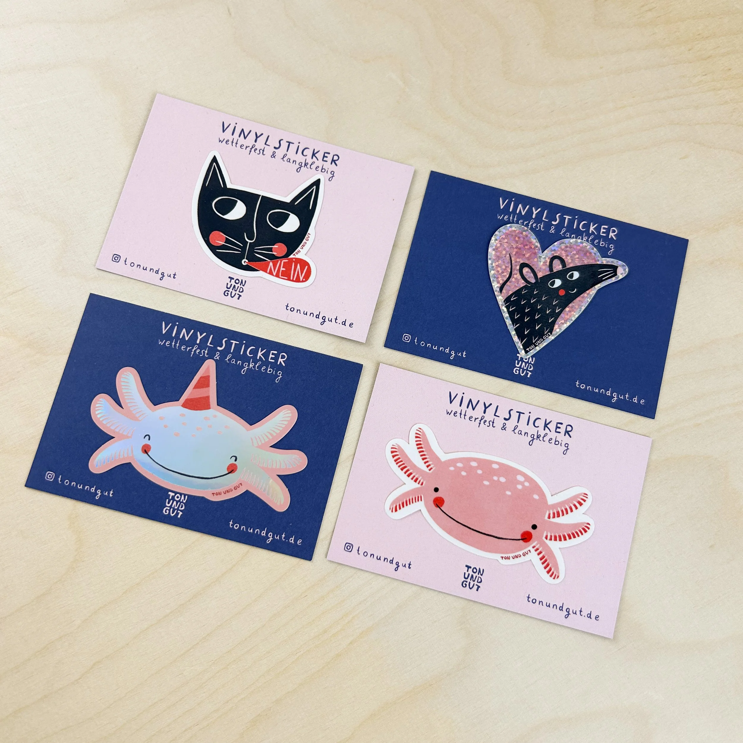 Sticker 4-er Set